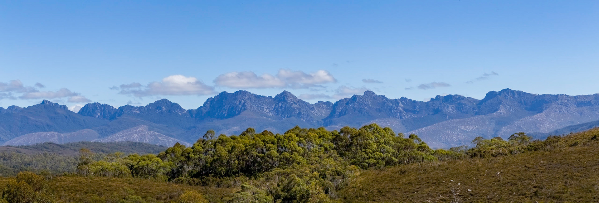 View to the ranges of the Southwest National Park