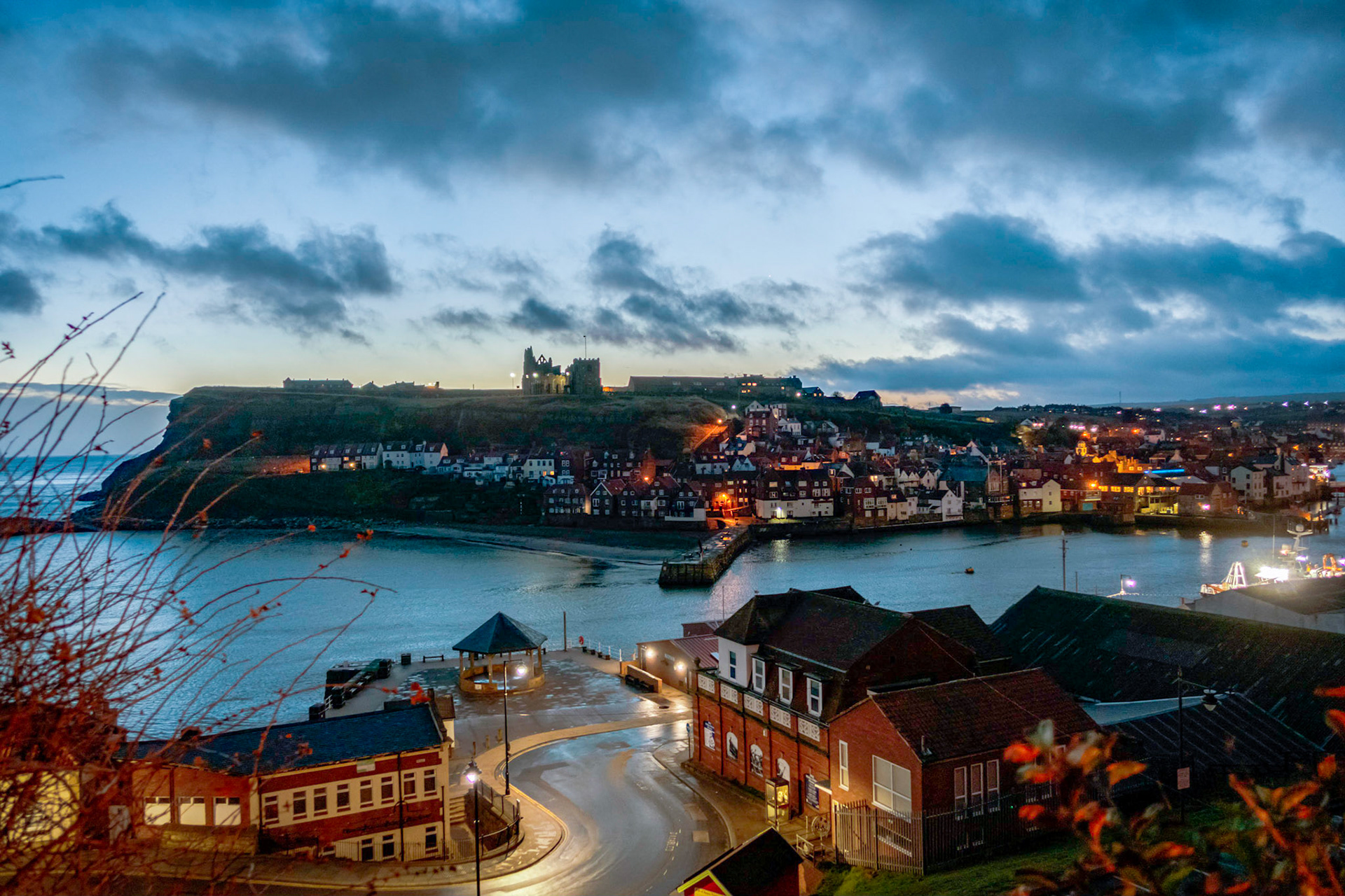 Late evening on the River Esk at Whitby harbour.