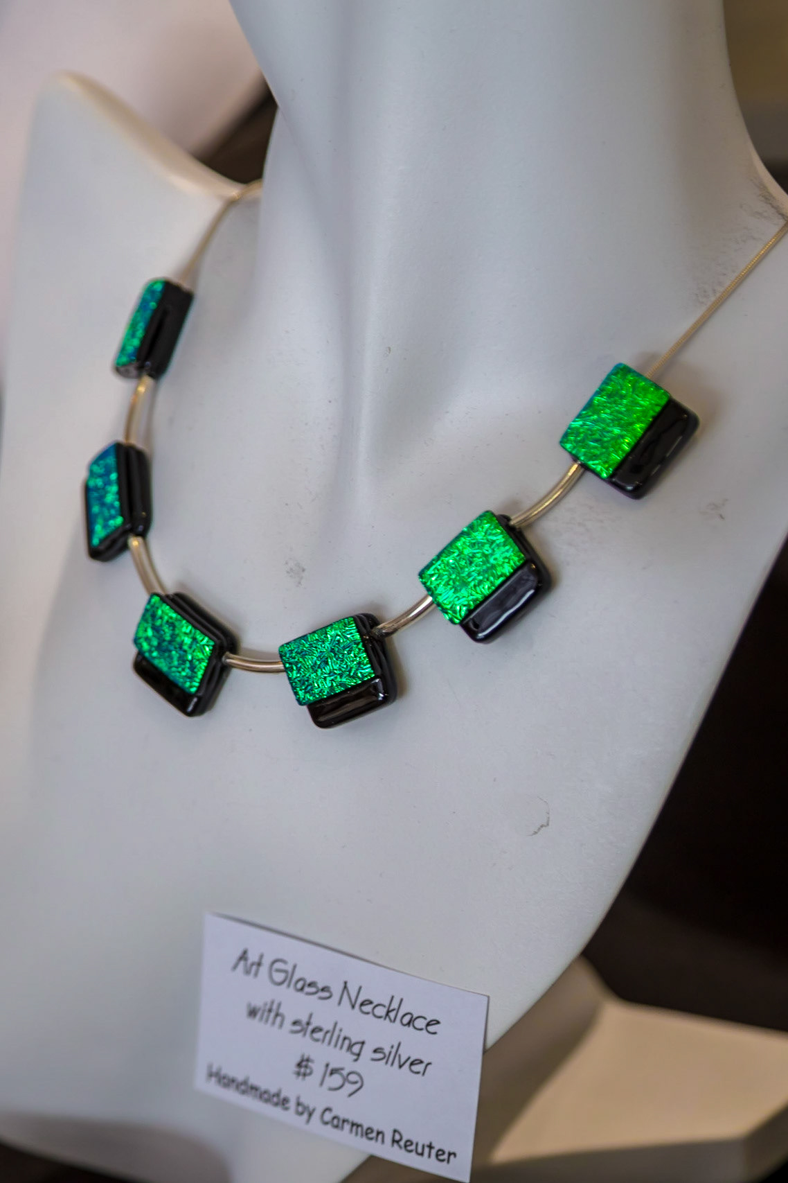 Glass Necklace. In the Burnie Makers' Workshop