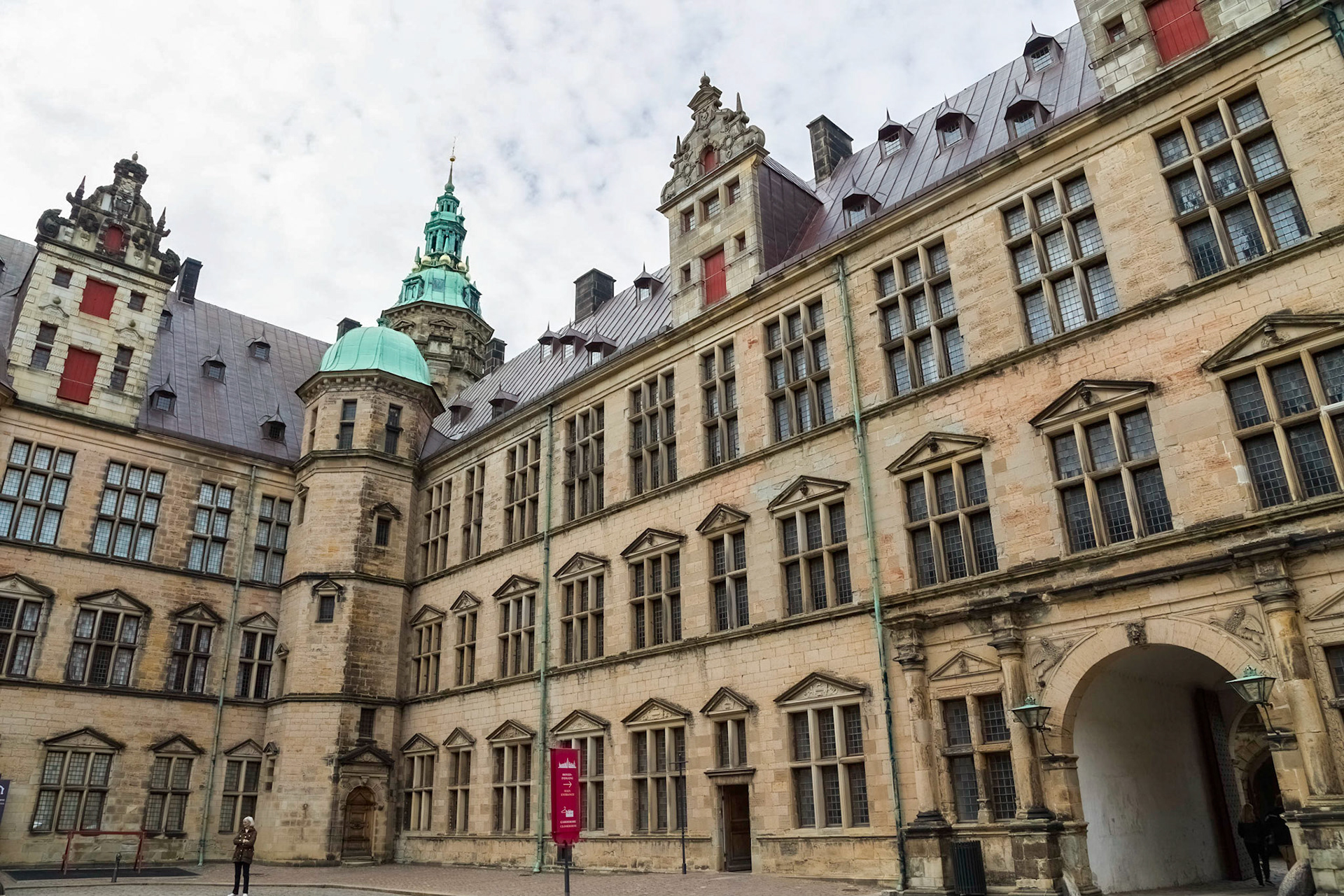 Kronborg Castle, in the central courtyard