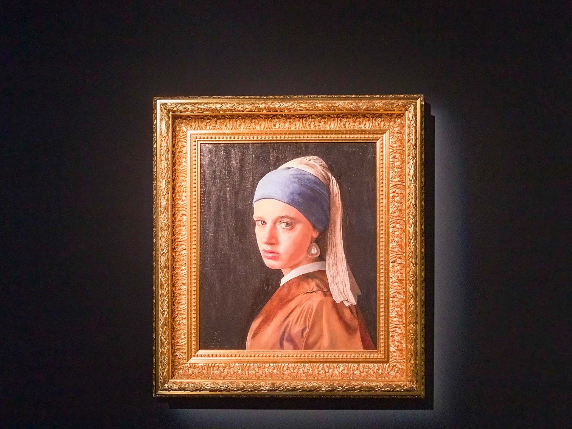 Claire with a Pearl Earring, 2014  (Tim Jenison)