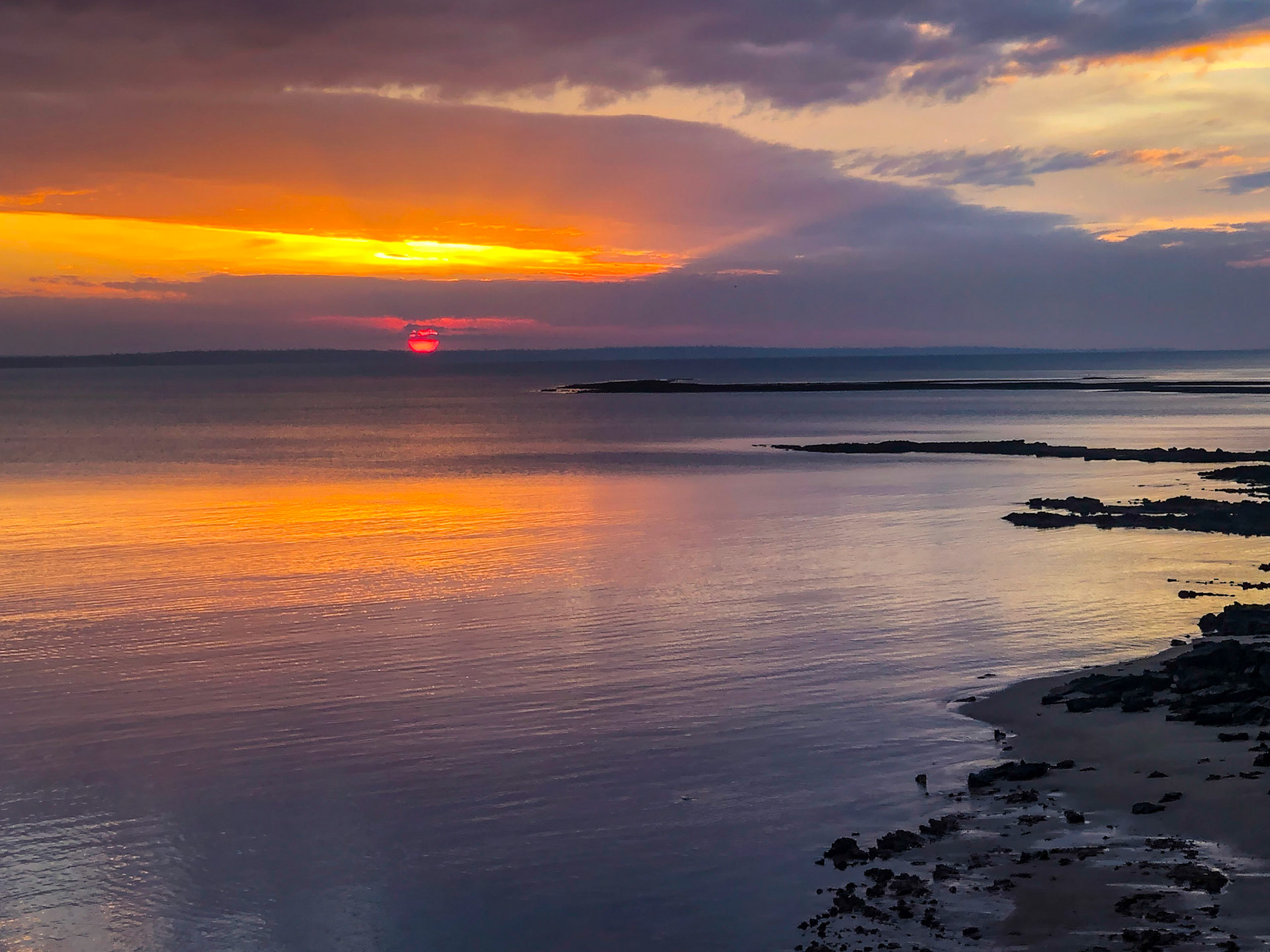 Sunset at the Cobourg Coastal Camp