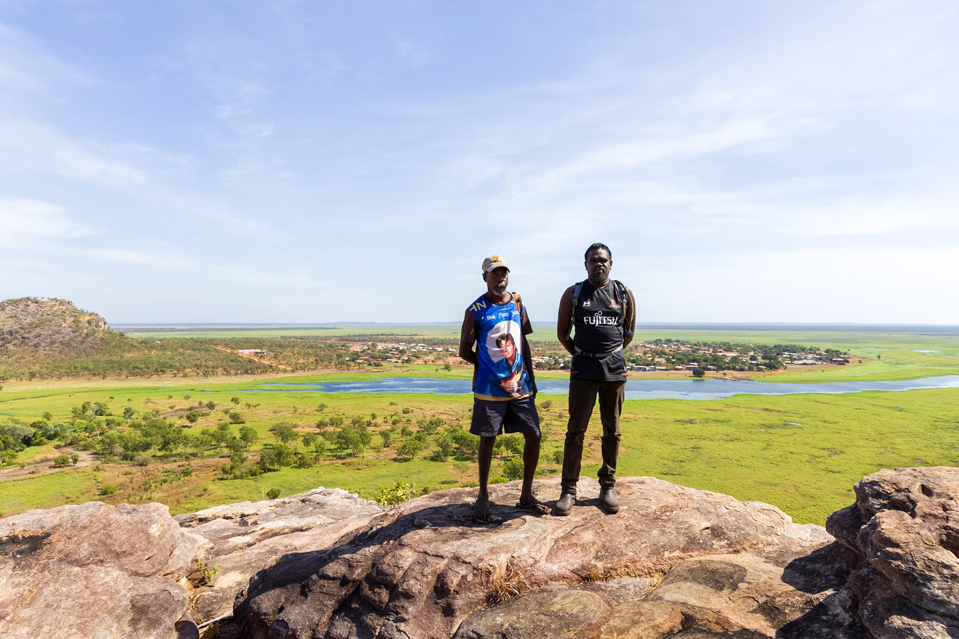 Injalak guides; Joey and John. On Injalak Hill