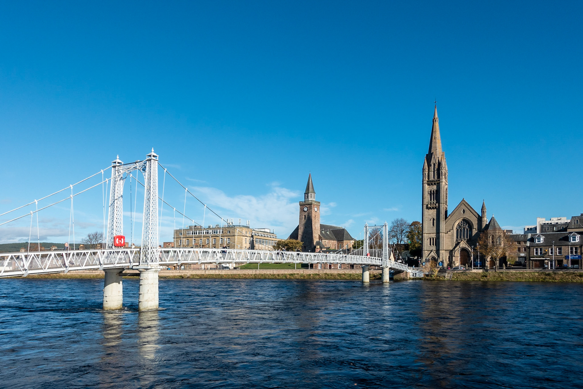 Across the Greig Street Bridge  to the Old High Church