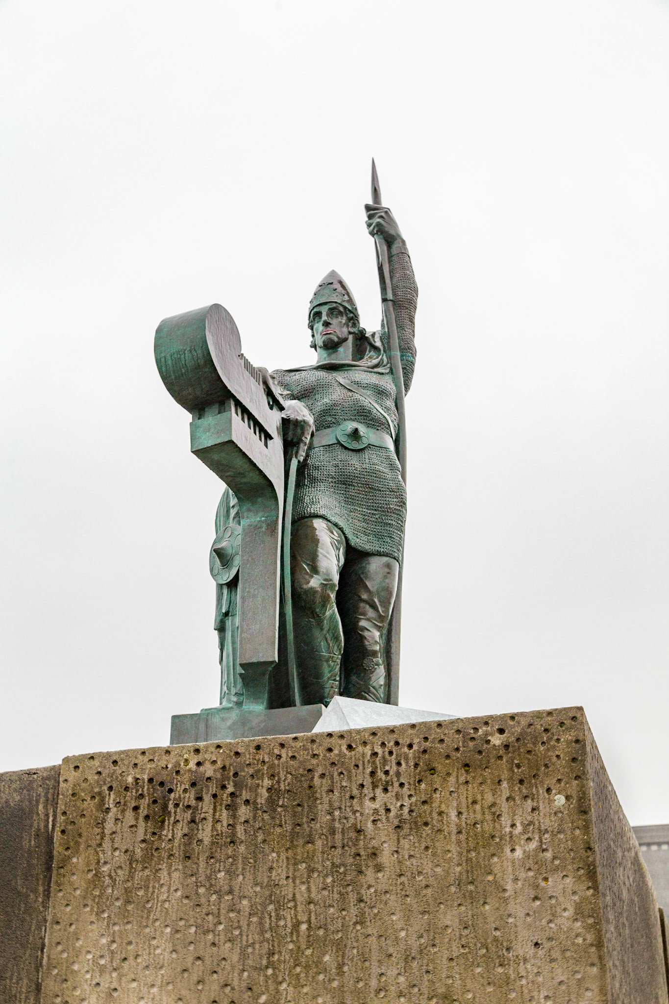 Statue of Ingólfur Arnarson, Iceland's first settler (in around 870 AD).
