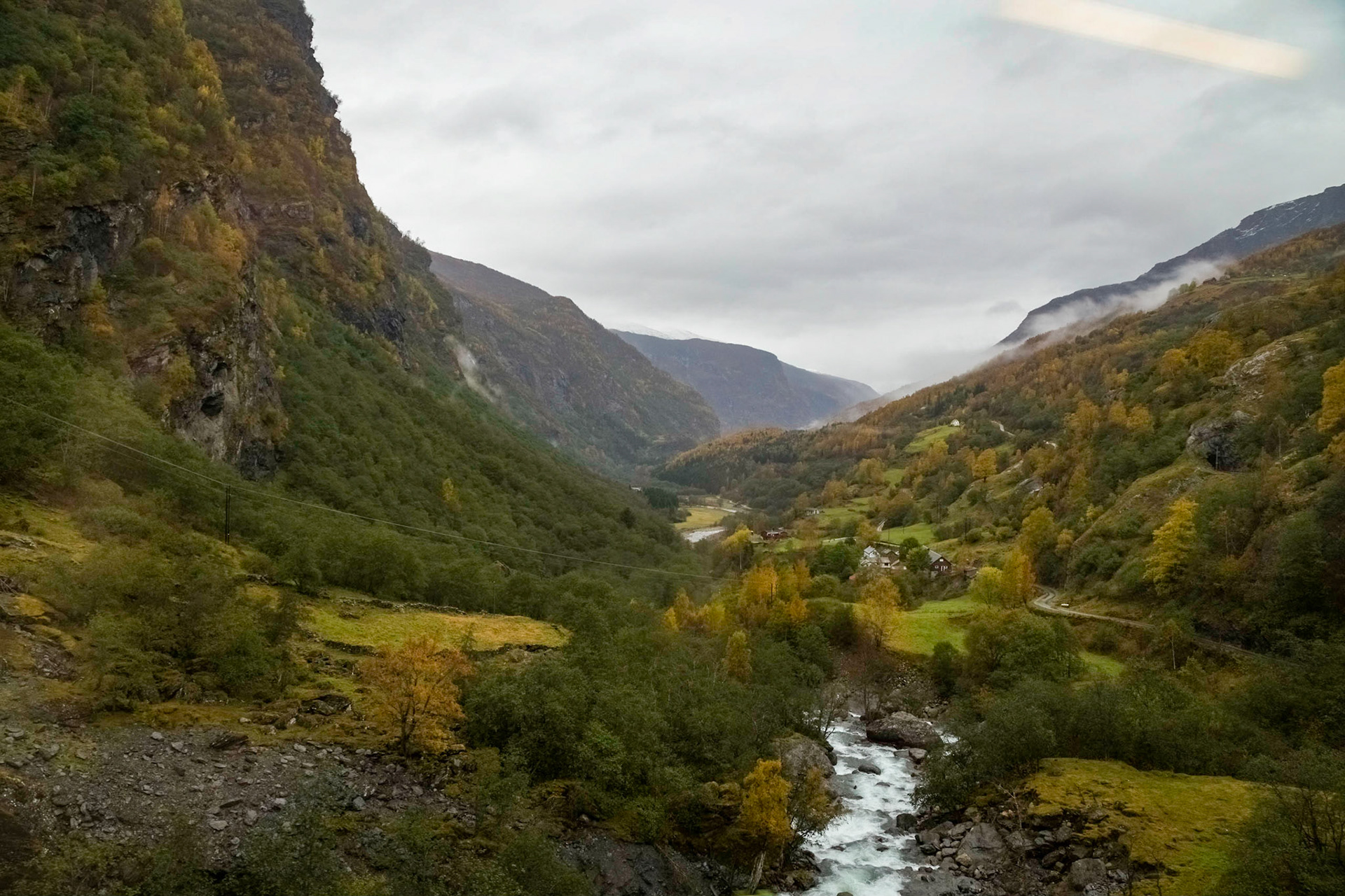 A view from the Flåm Railway