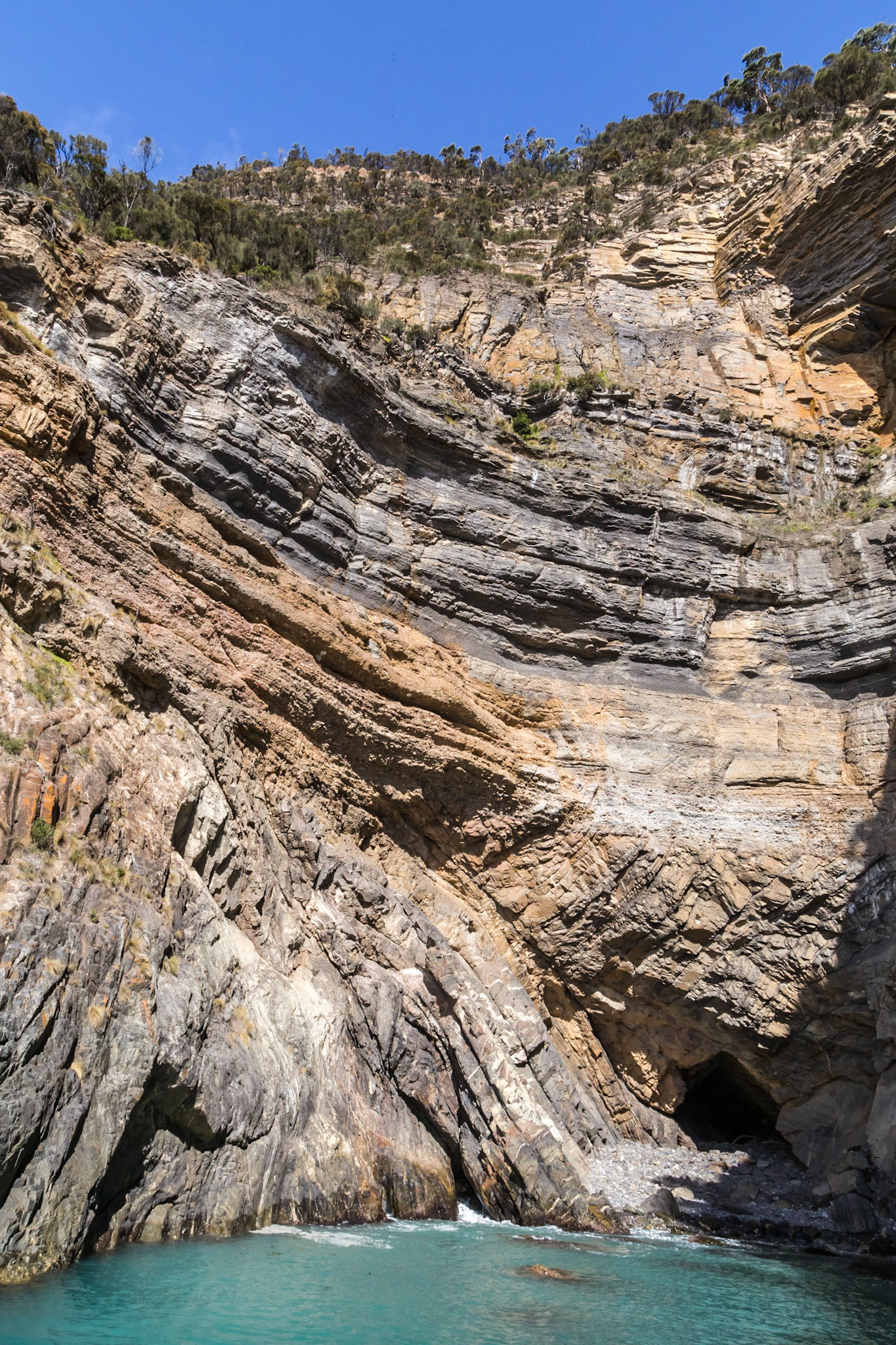 Complex geology of Maria Island