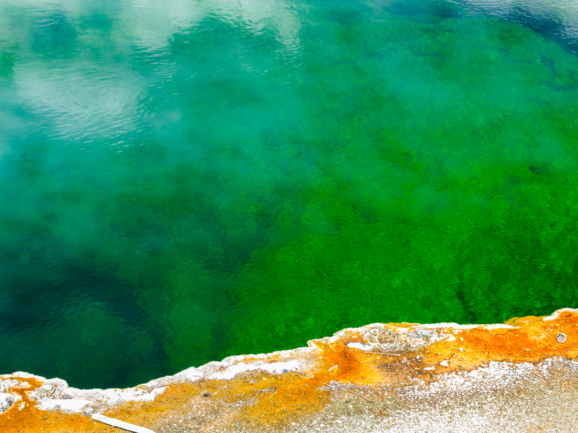 Abyss Pool. West Thumb Geyser Basin, Yellowstone National Park, Wyoming.