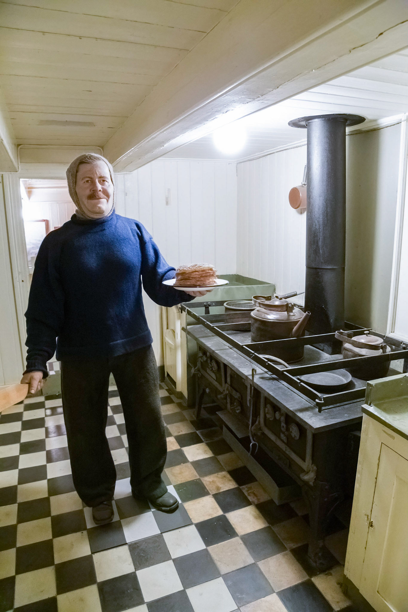 Below decks on the FRAM. The galley