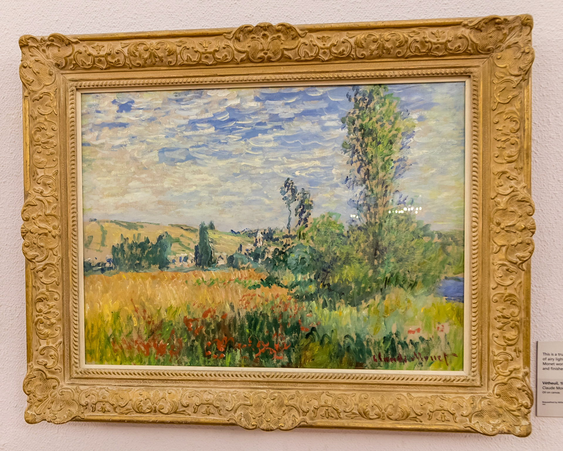 Vétheuil, 1880. Claude Monet. In the Kelvingrove Art Gallery & Museum