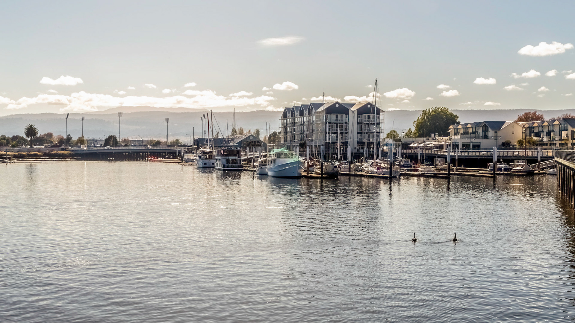 At the mouth of the North Esk River, Launceston