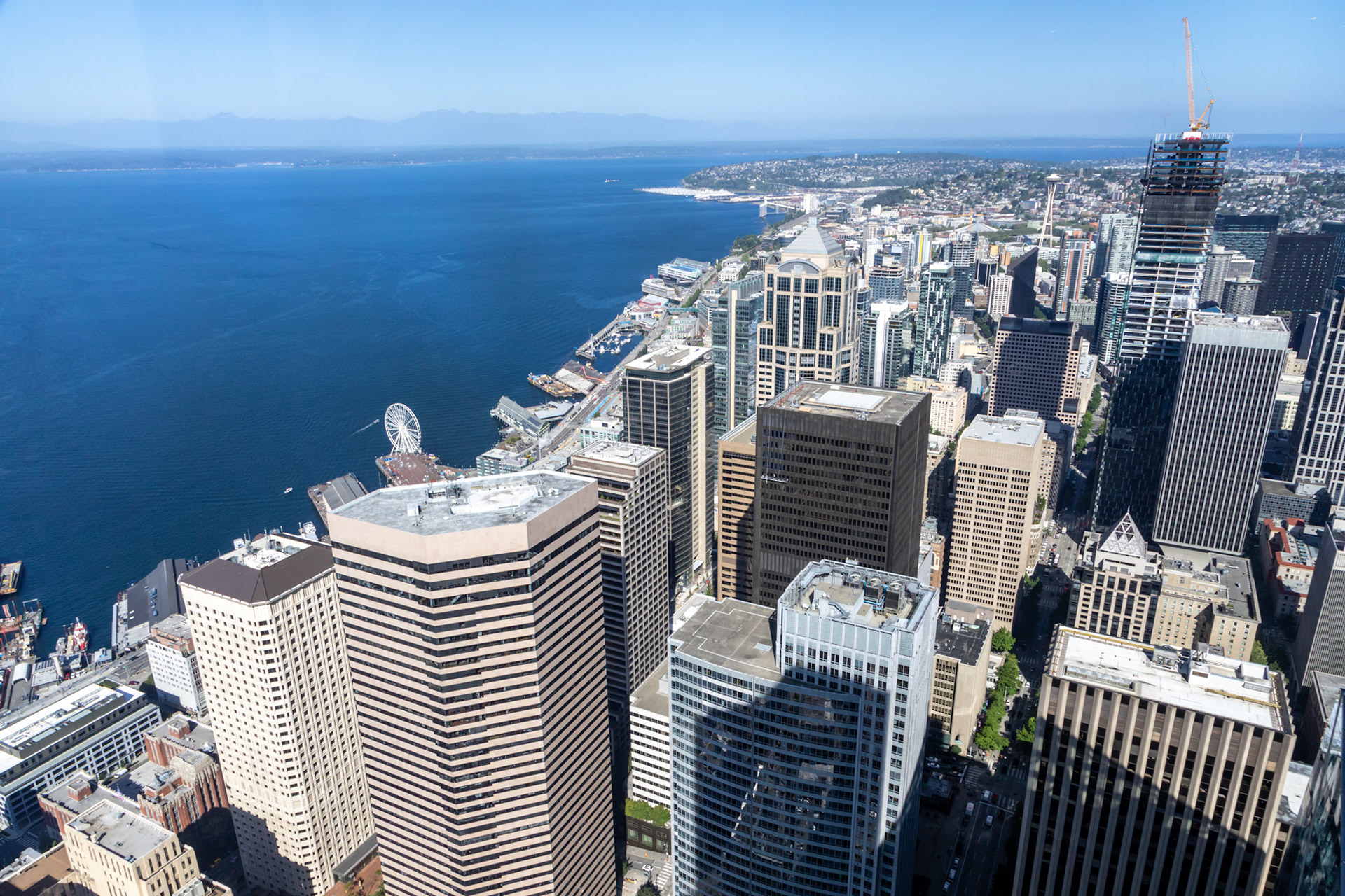 From Sky View; Seattle CBD and Elliott Bay