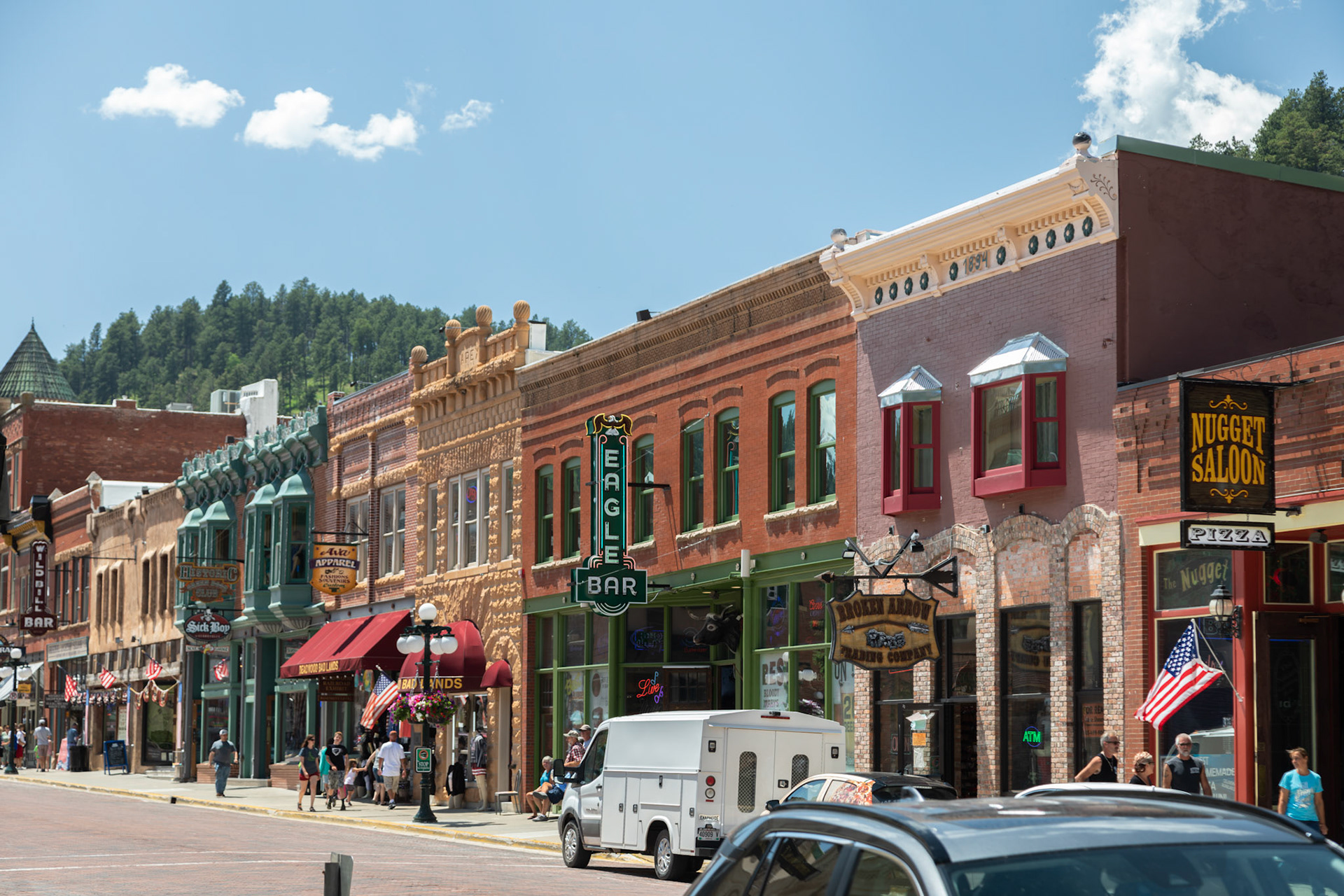 11 Jul: Historic Main St, Deadwood, South Dakota
