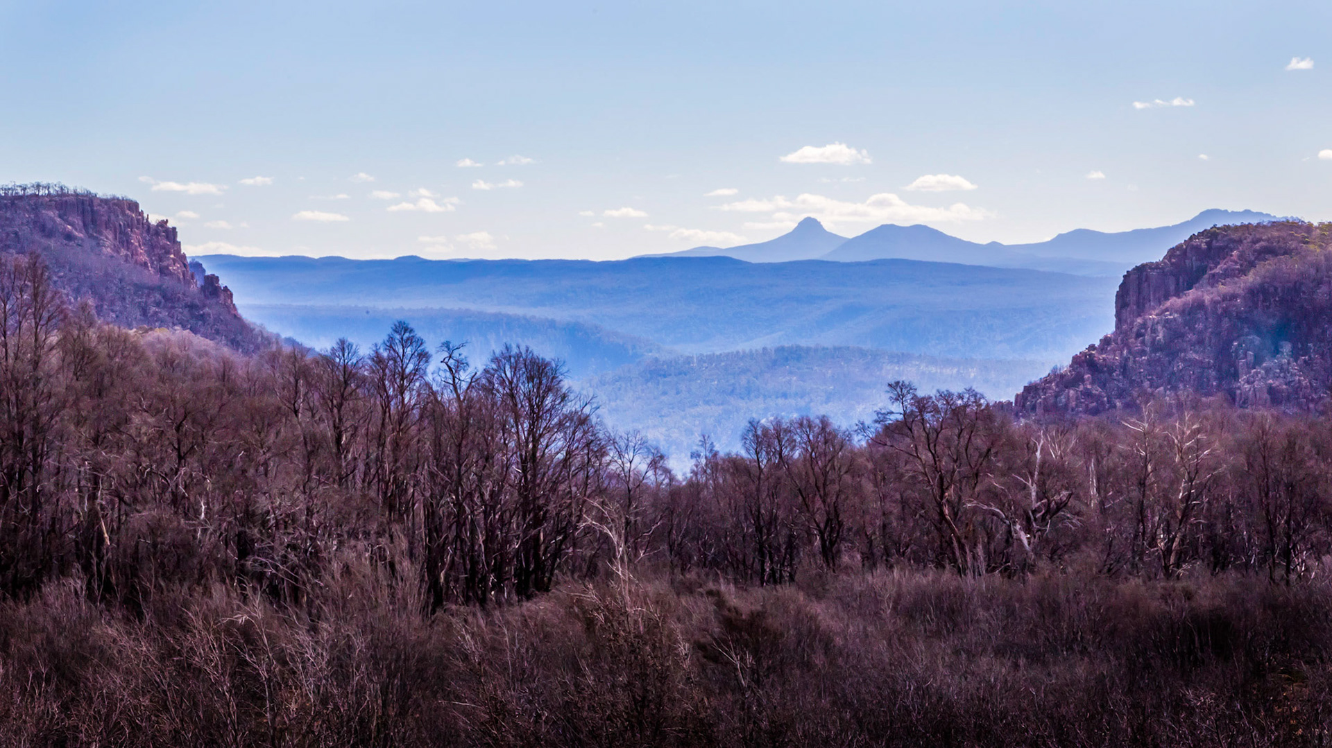 Across Devils Gullet State Reserve
