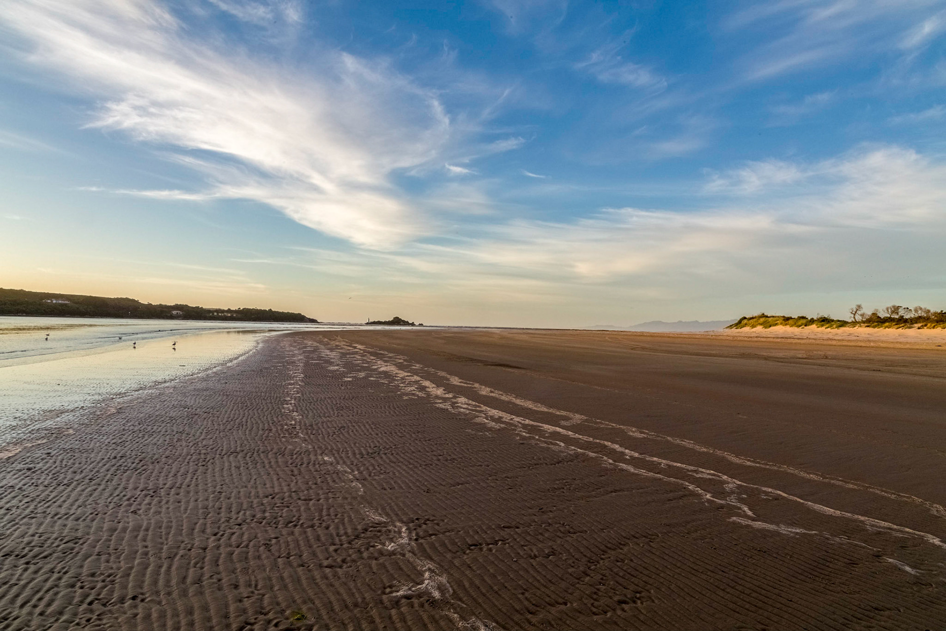 In Macquarie Harbour, near the Hells Gates entrance channel from the sea