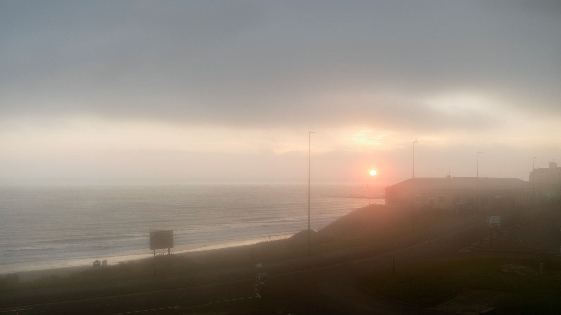 Fog at sunrise, Tynemouth