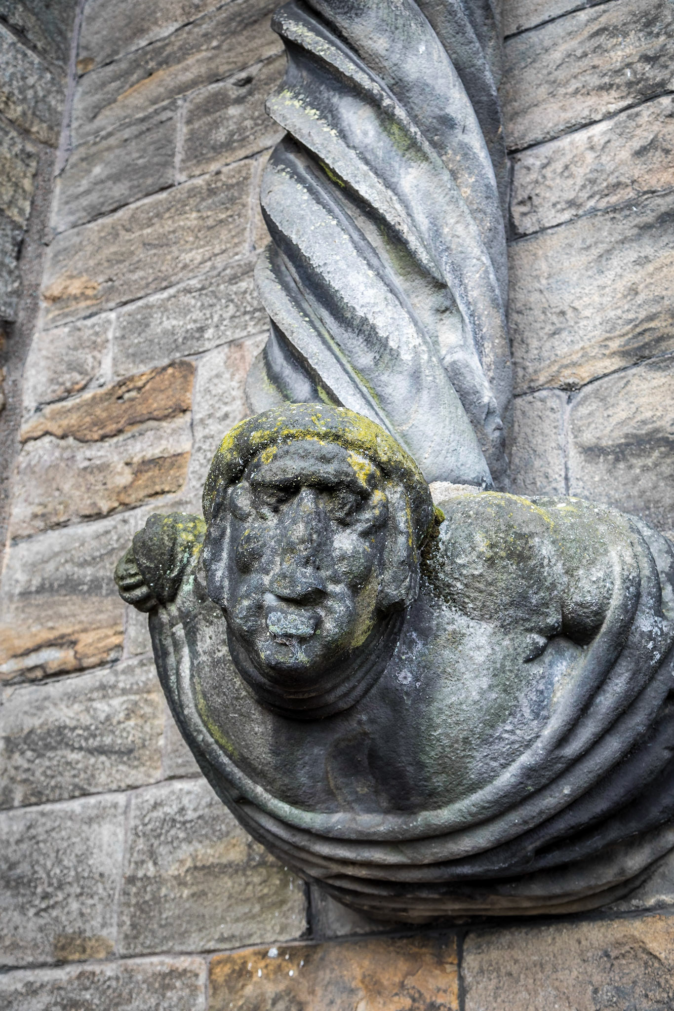 At Stirling Castle. The current castle dates from the late 14th to the 16th century, when it was a residence of the Stuart monachs.