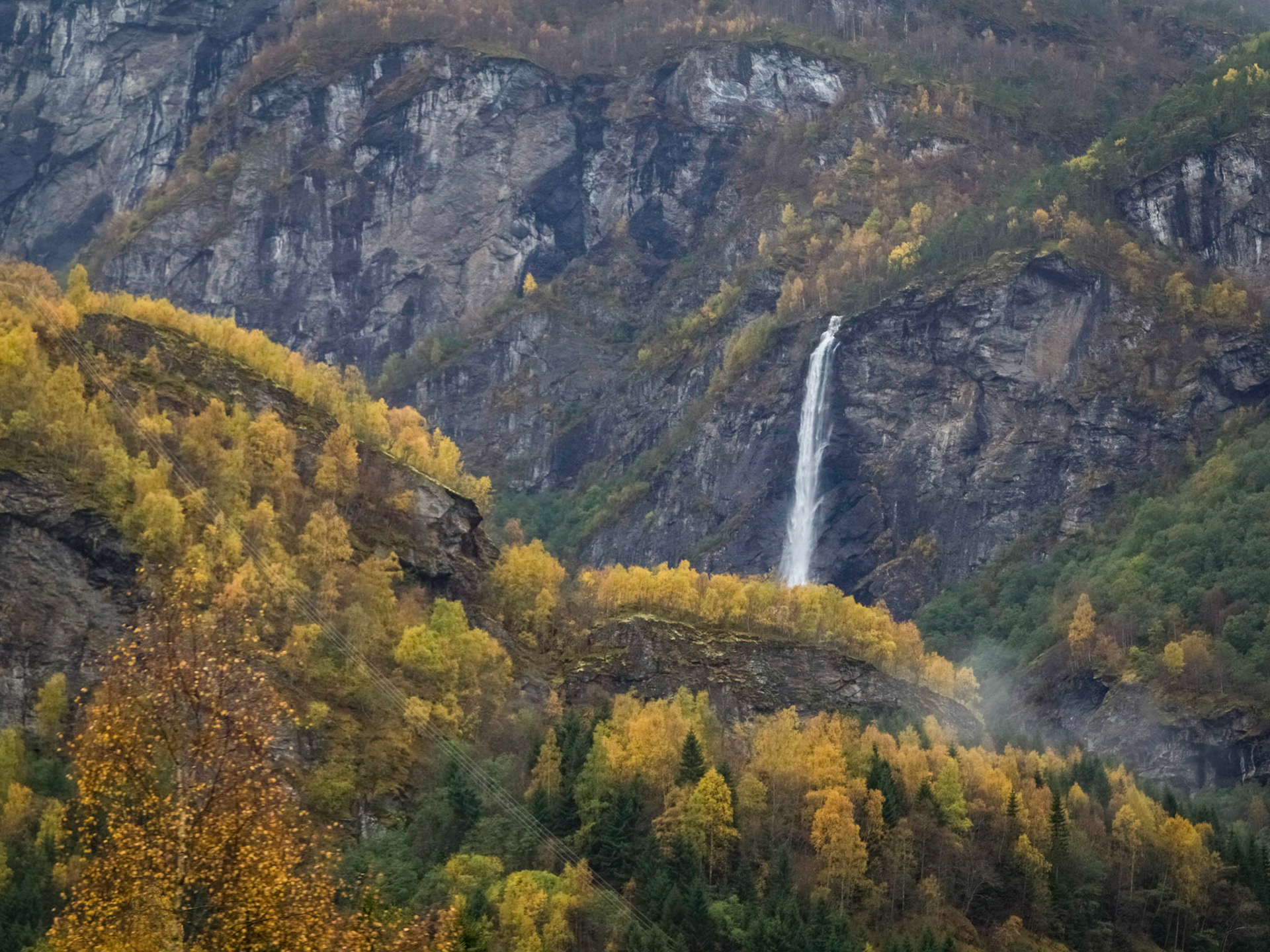 A view from the Flåm Railway