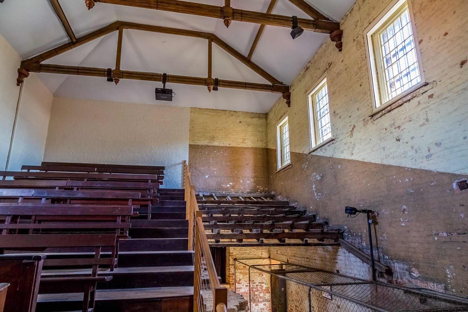 Remains of the convicts' chapel in the penitentiary