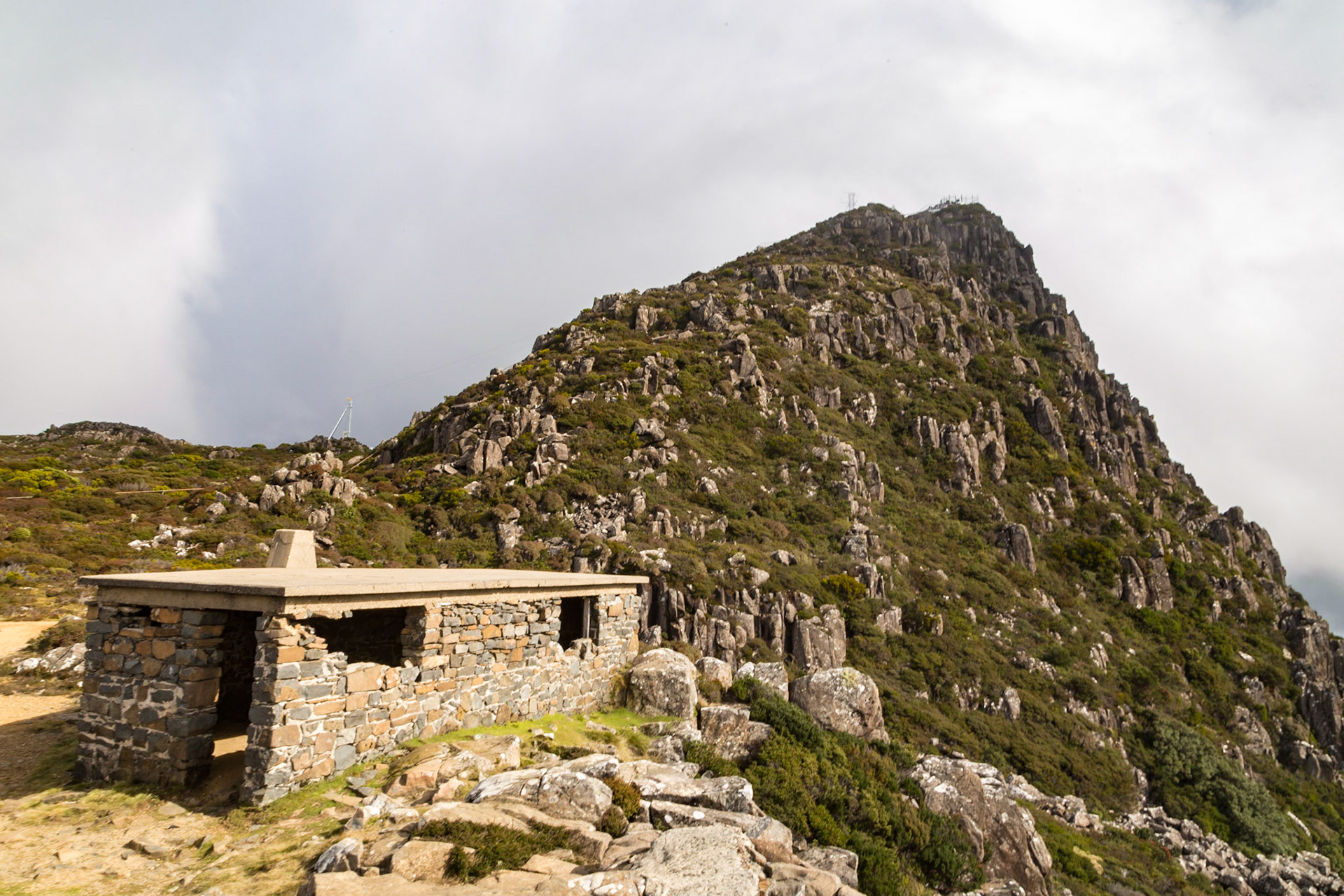 Near the summit of Mount Barrow