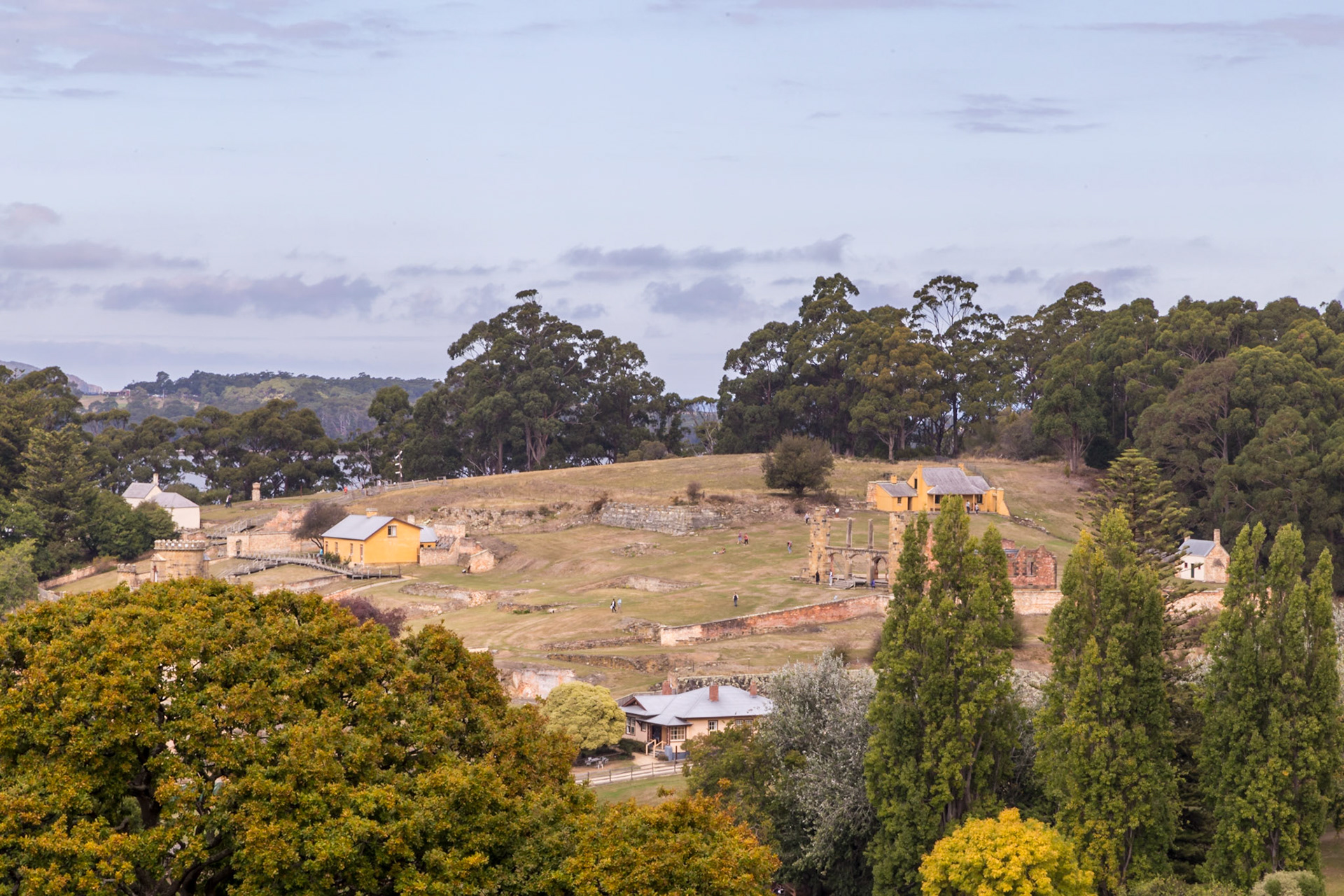 From Scorpion Rock Lookout. Port Arthur Historic Site