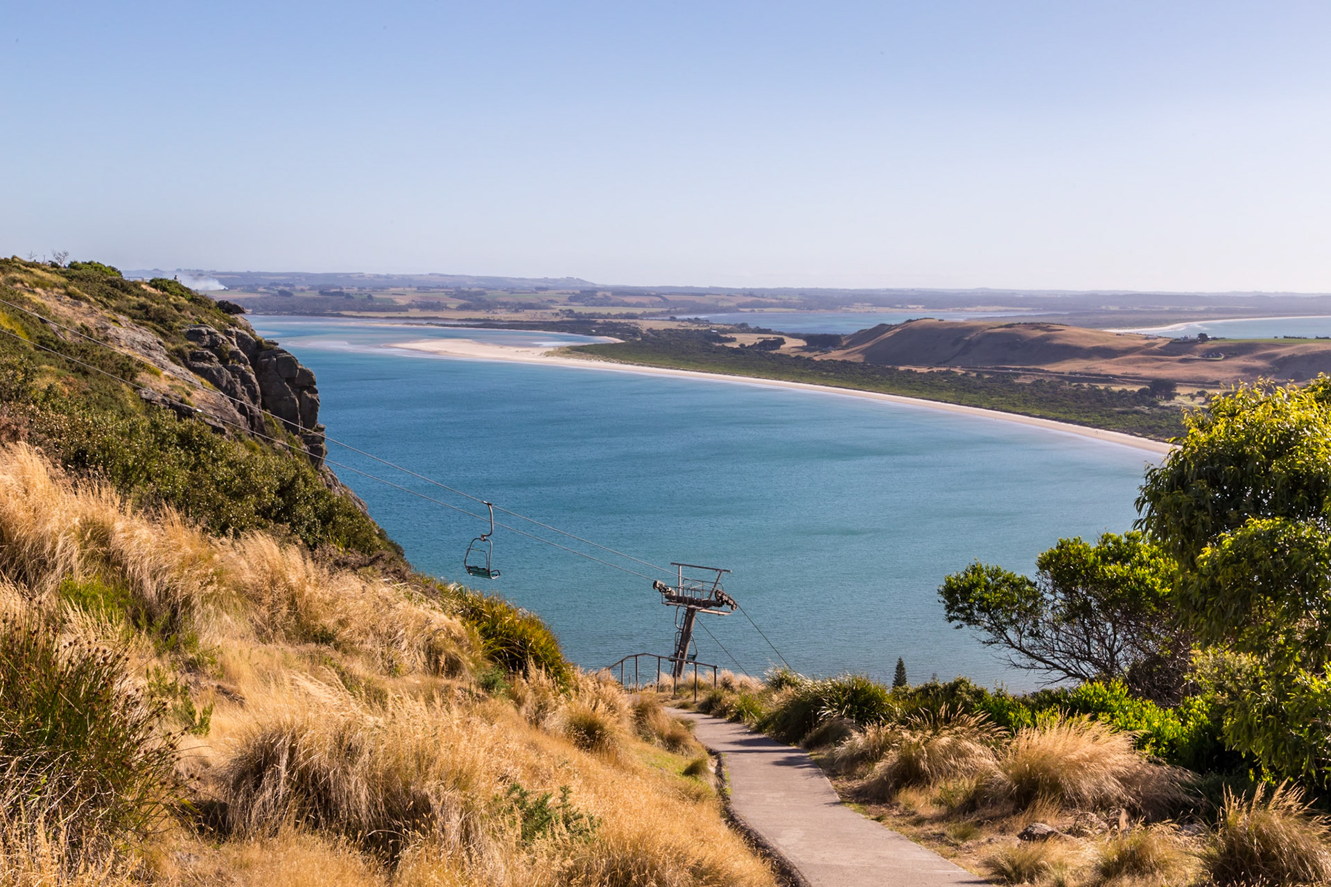 The Nut access track and the chair lift