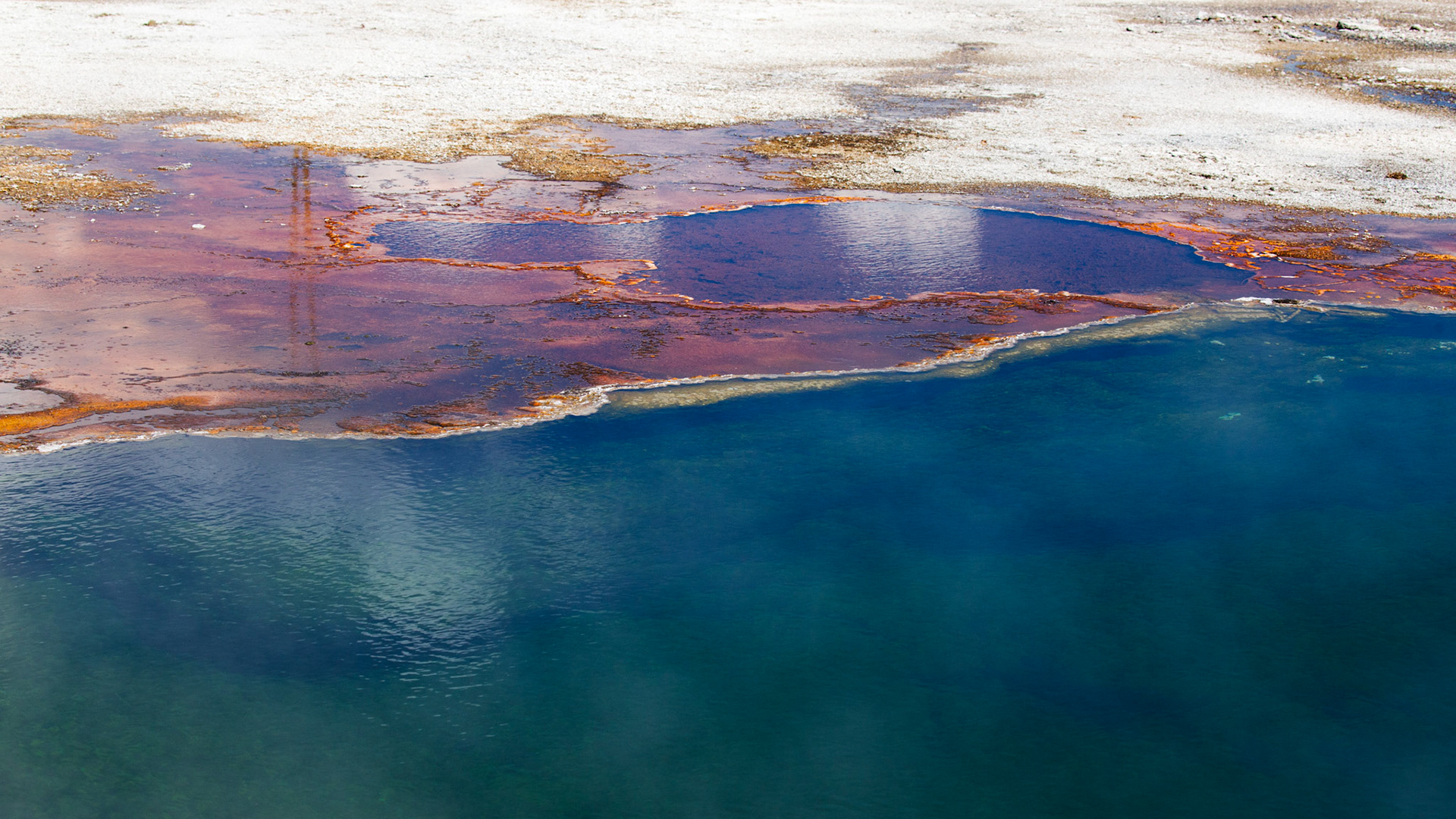 Abyss Pool. West Thumb Geyser Basin, Yellowstone National Park, Wyoming.