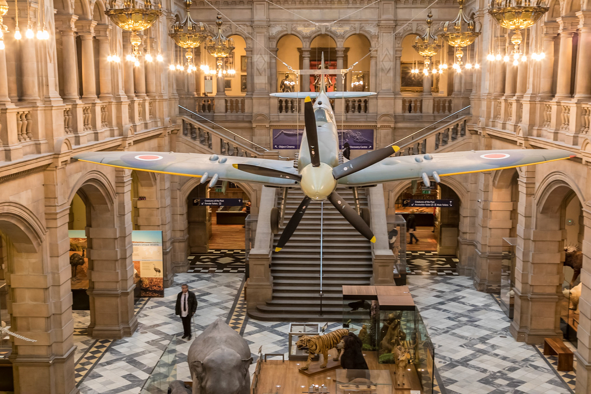 Spitfire LA198. In the Kelvingrove Art Gallery & Museum