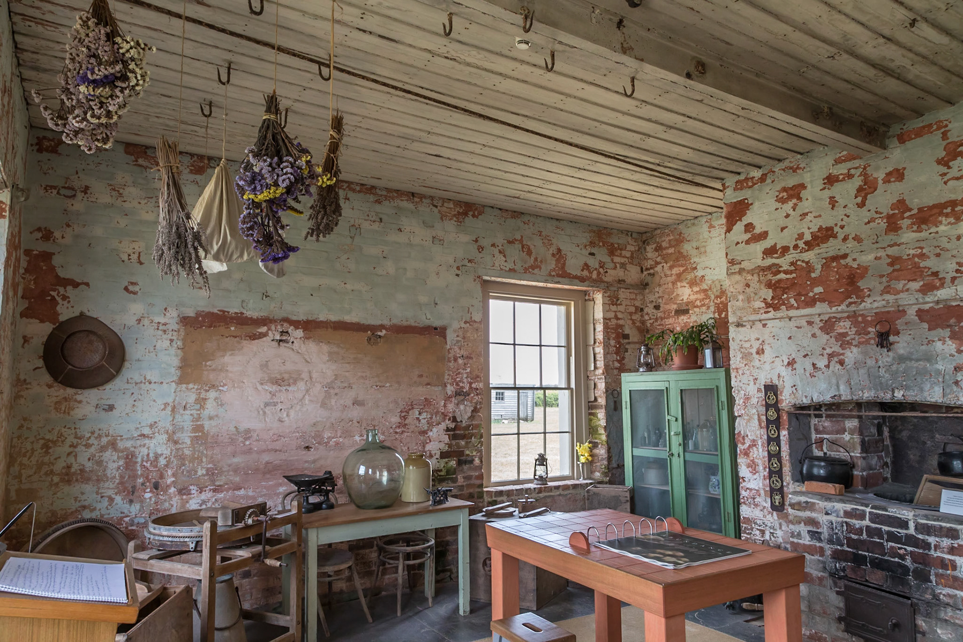 In the Kitchen. Highfield Historic Site.