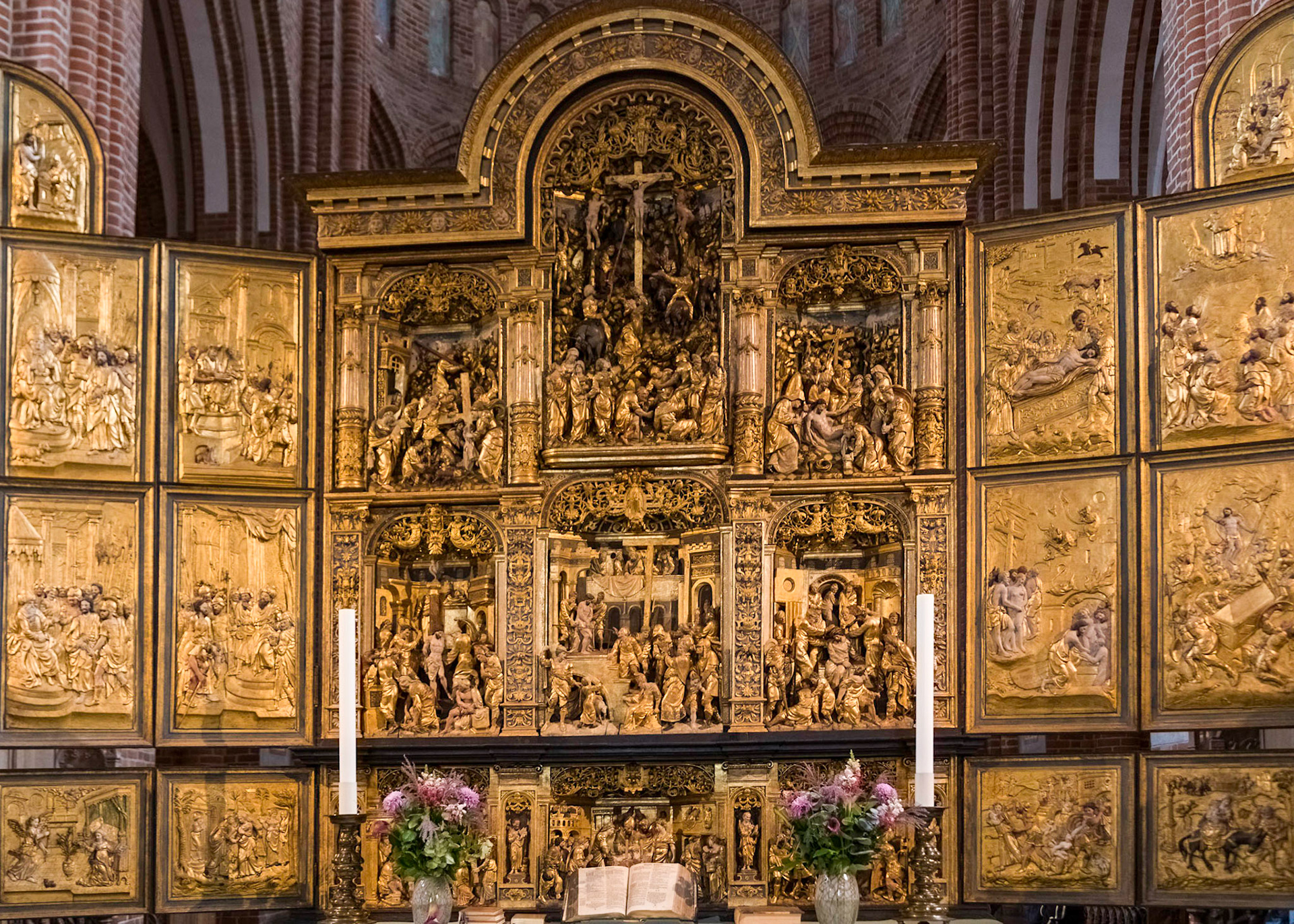 Interior of Roskilde Cathedral (now Lutheran)