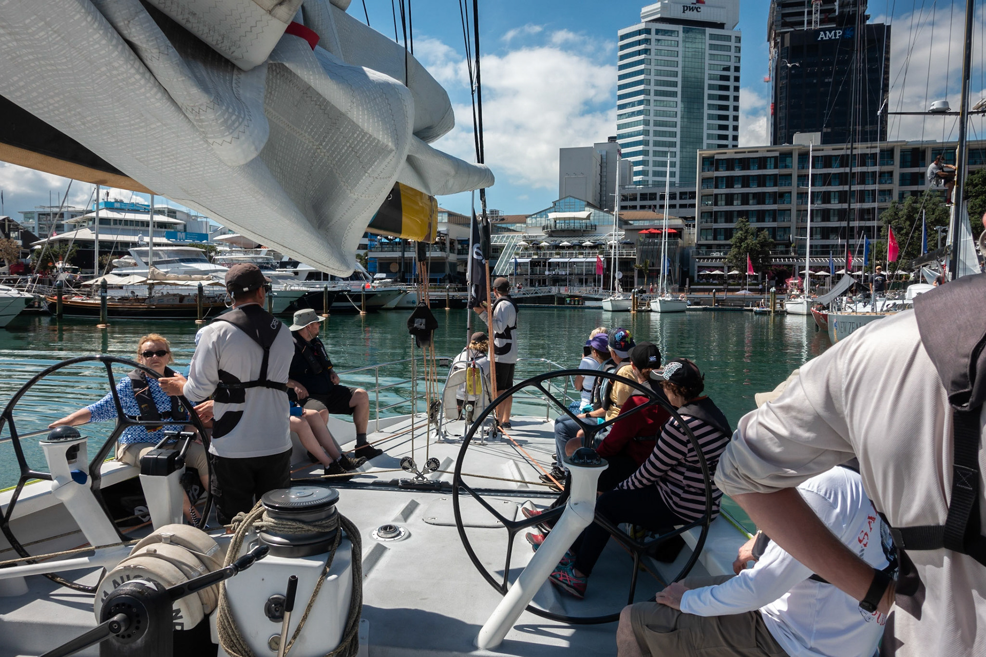 America's Cup Yacht sailing expereince on Auckland harbour