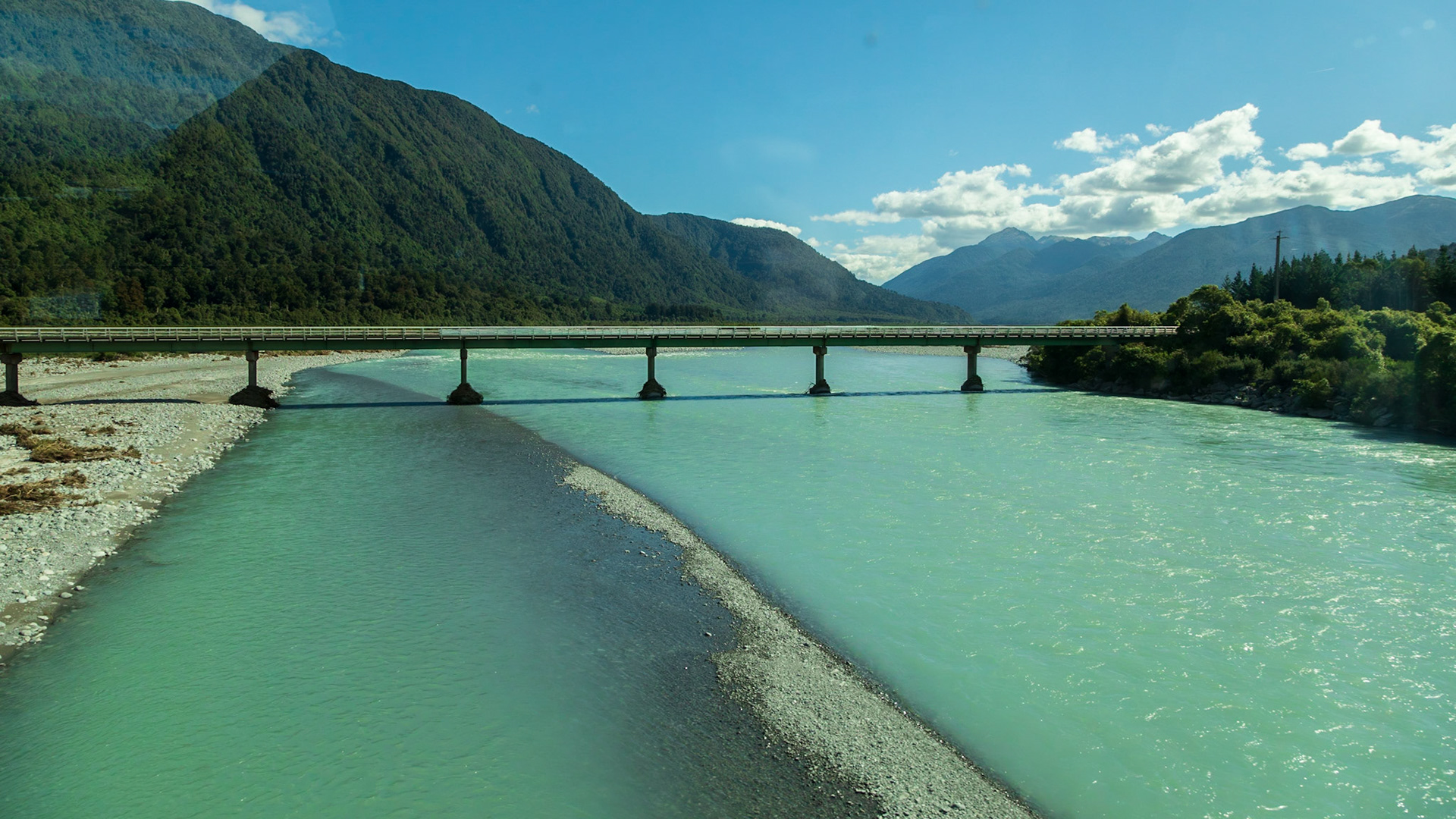 A view from the TranzAlpine train 