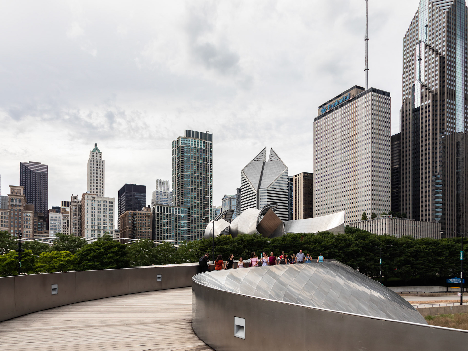 In Millenium Park, On the BP Pedestrian Bridge