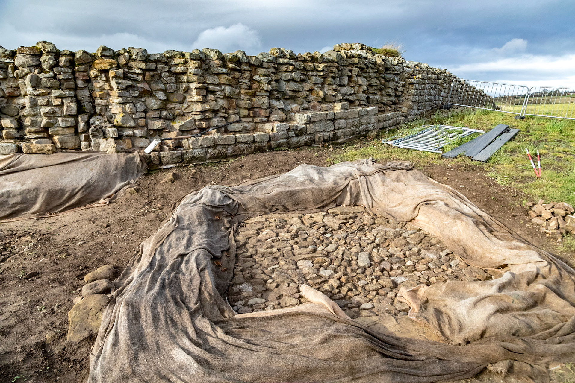 Archeological digging at Vindolanda.