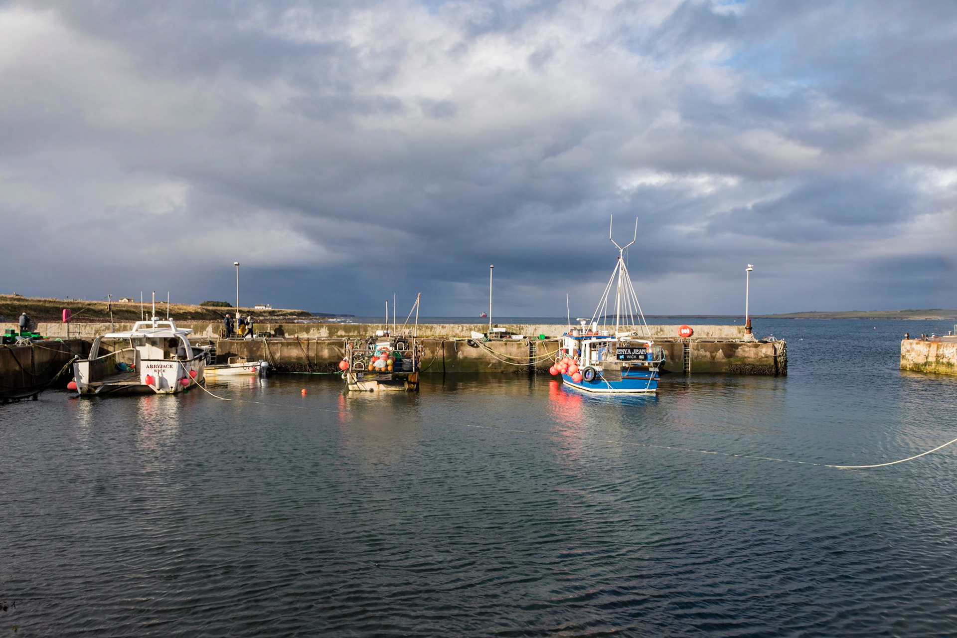 At John O'Groats., a little to the east of the northernmost point of mainland UK.