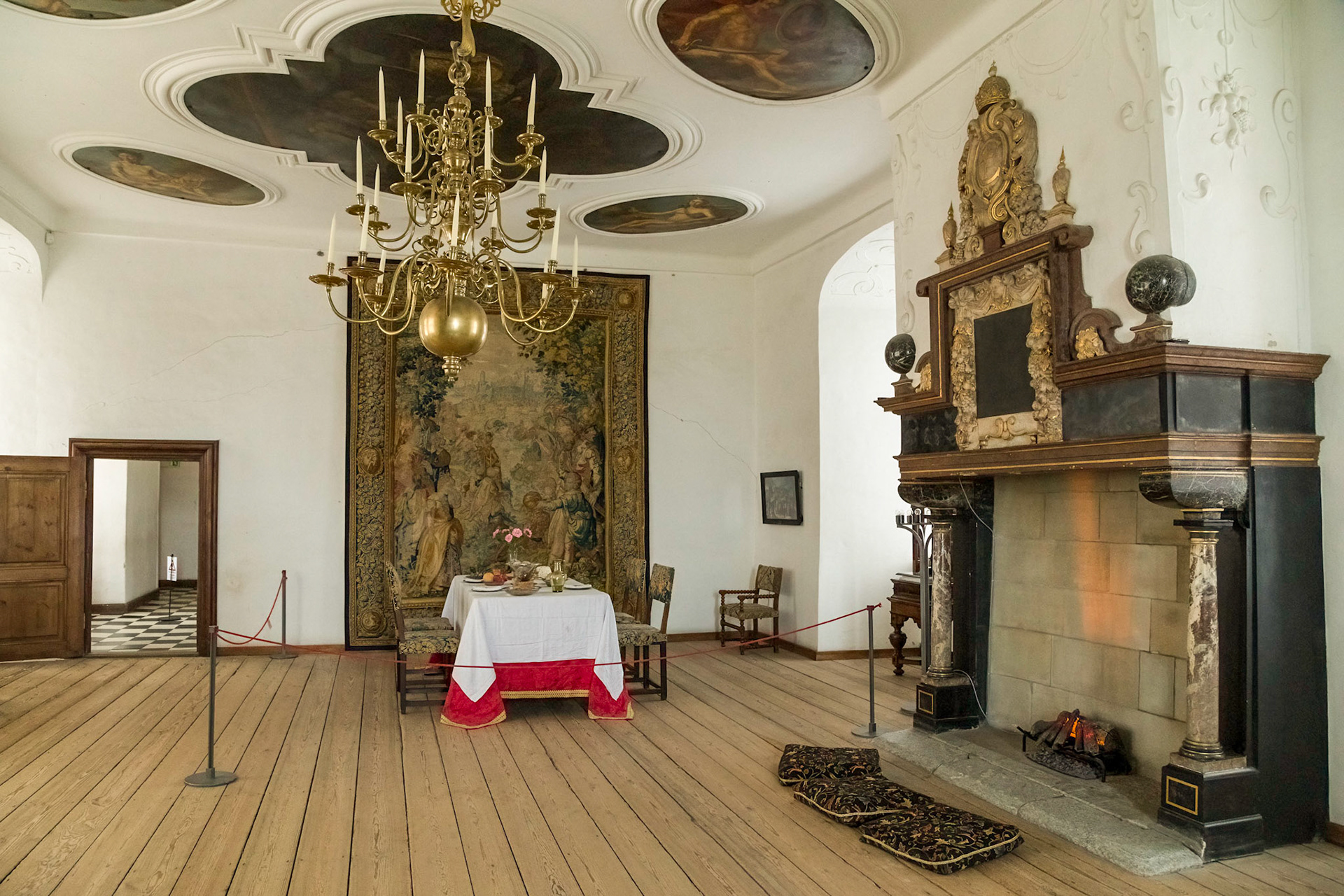 In the royal apartment, Kronborg Castle