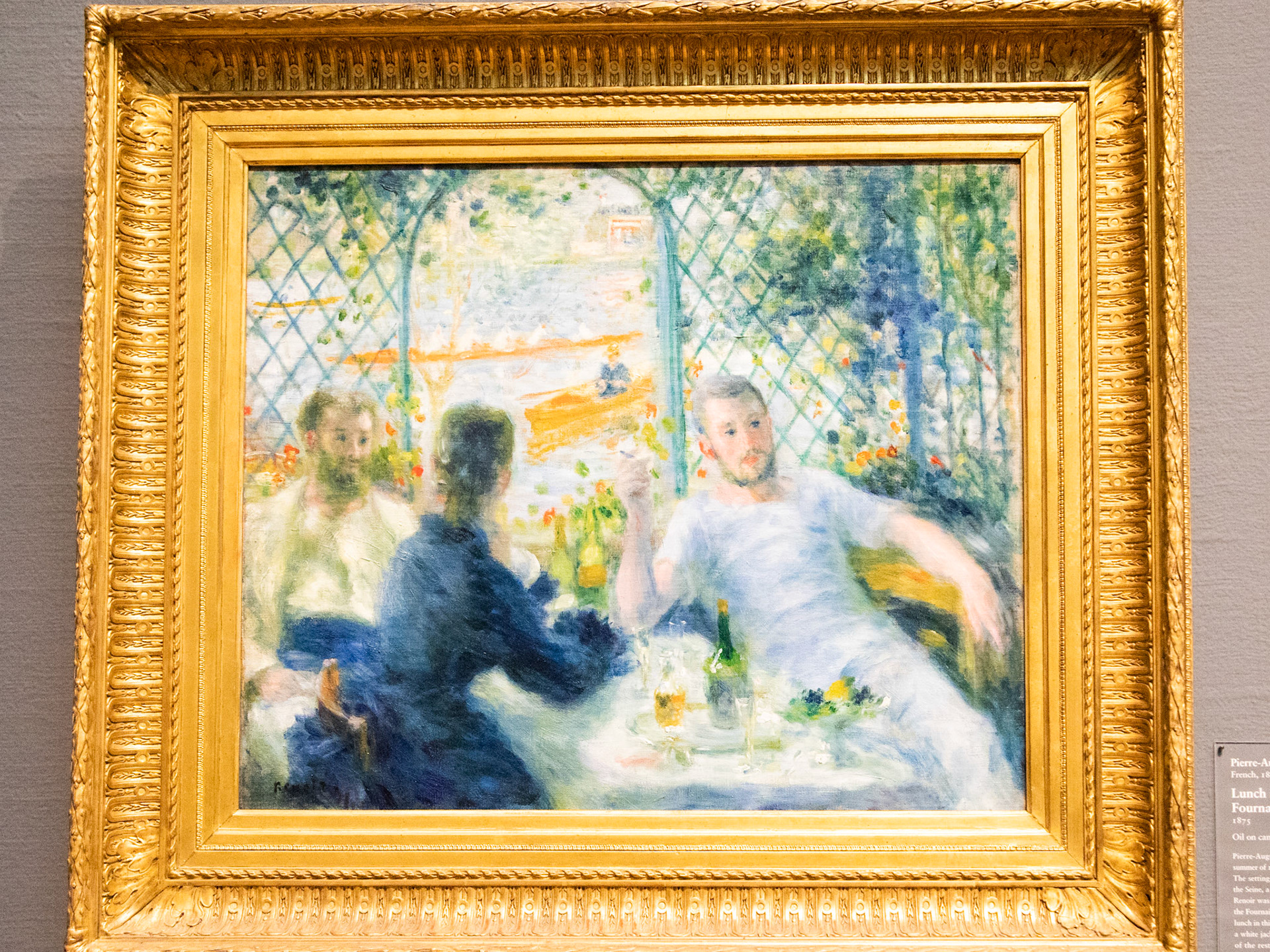 "Lunch at the Restaurant Fournaise (The Rowers' Lunch)" (1875), Pierre-Auguste Renoir