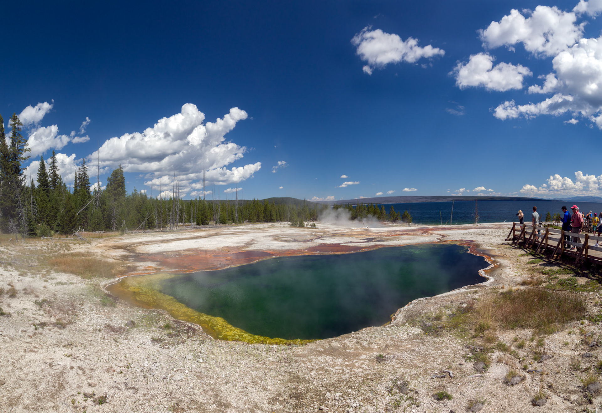 Abyss Pool. West Thumb Geyser Basin, Yellowstone National Park, Wyoming.