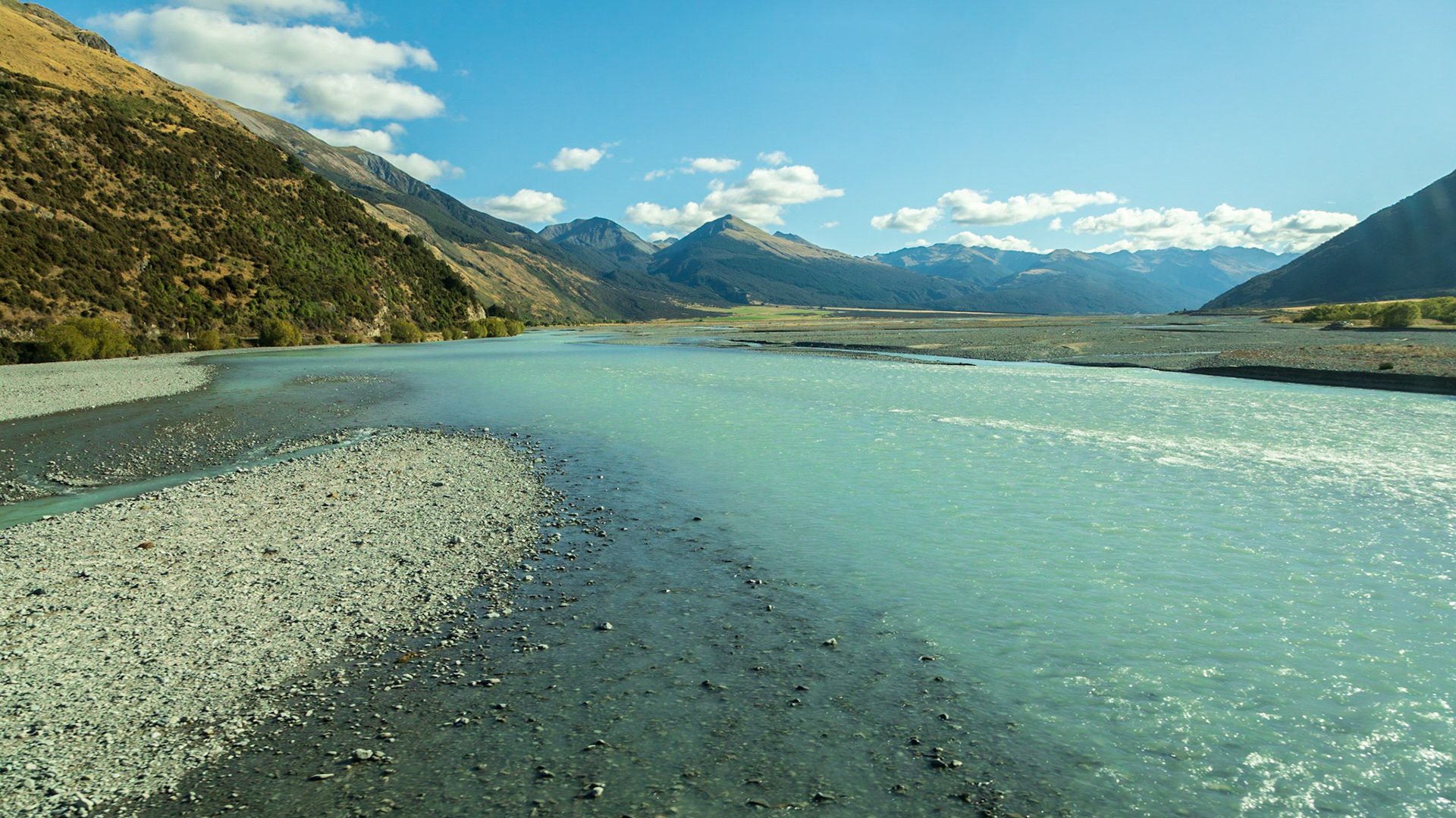 A view from the TranzAlpine train 