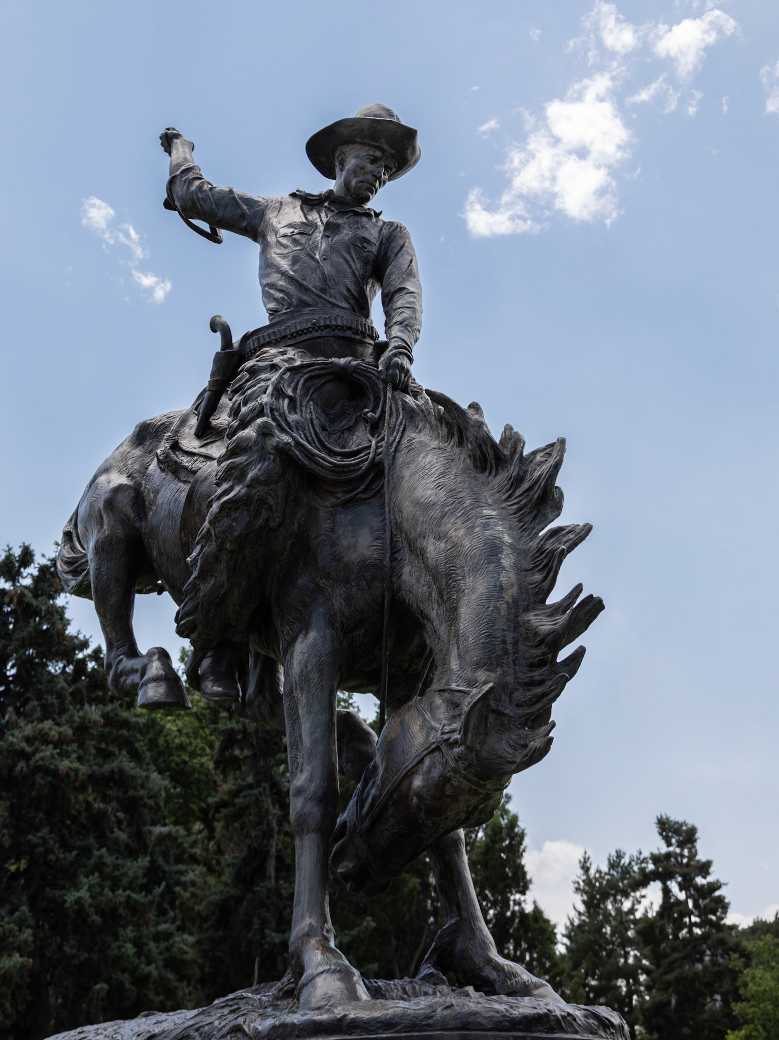 ... captures the legendary spirit of the Old West within the heart of Denver. Sculpted by Alexander Proctor, cast in 1919.