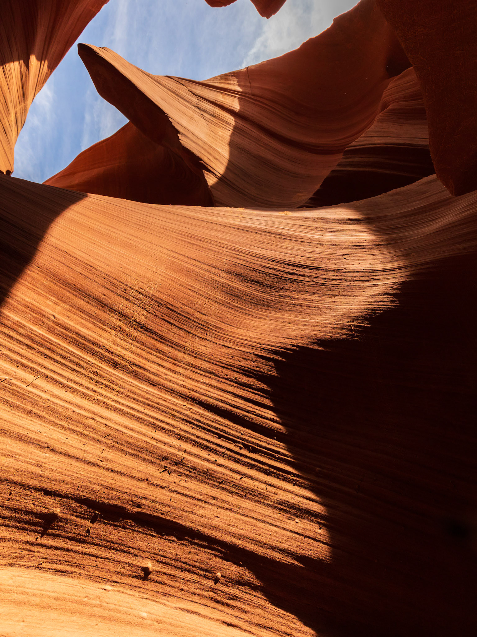 In Lower Antelope Canyon