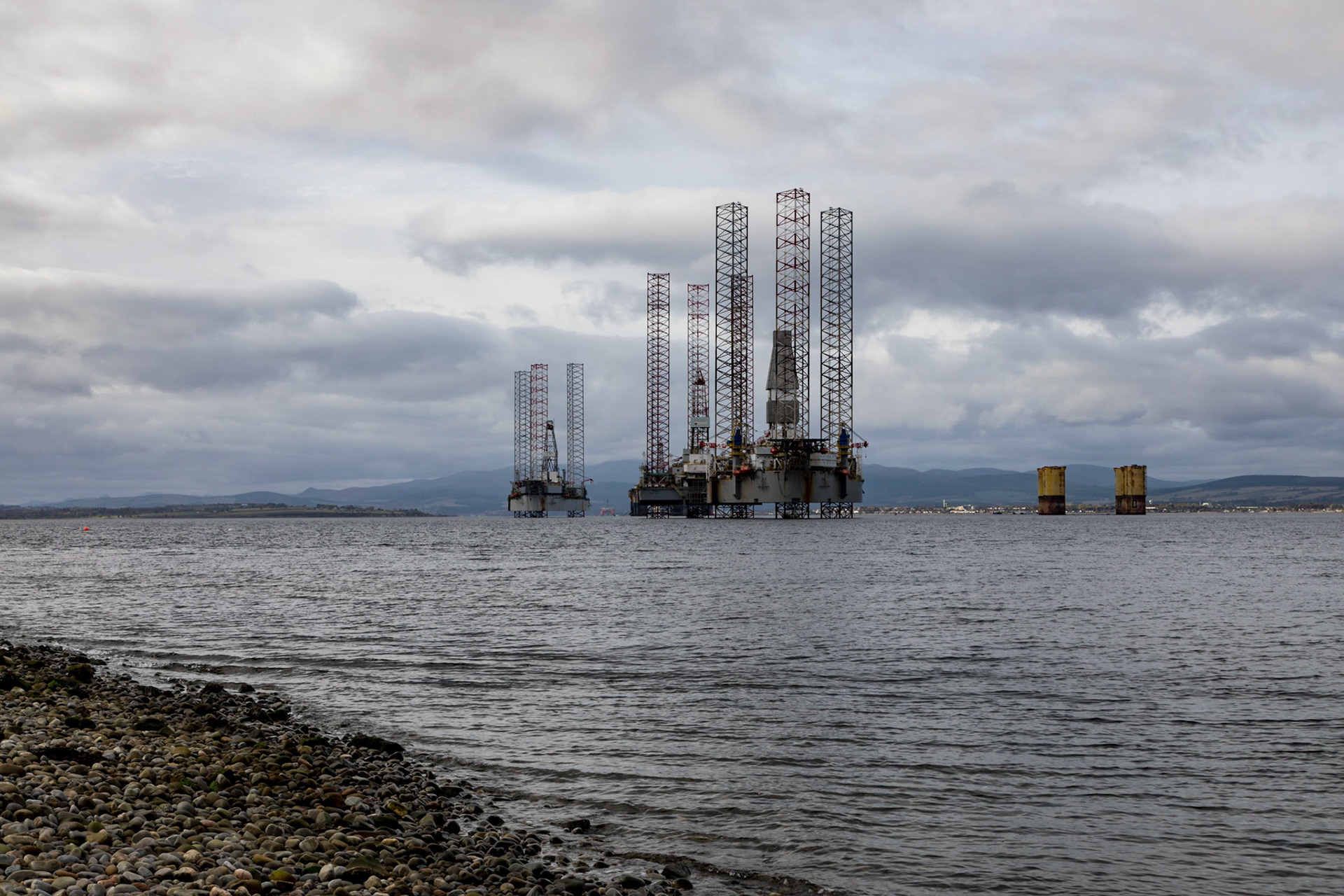 North Sea Gas/Oil Support Base at Cromarty,. Highlands