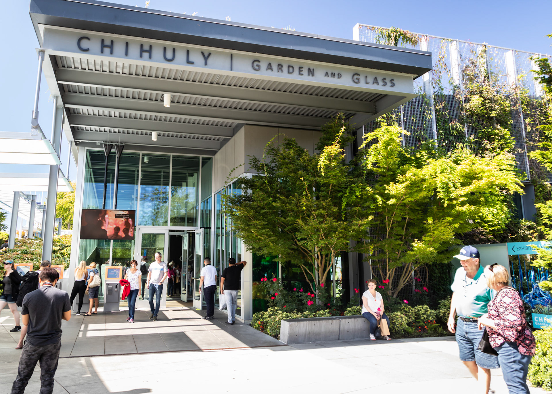 Entrance to the Chihuly Garden & Glass