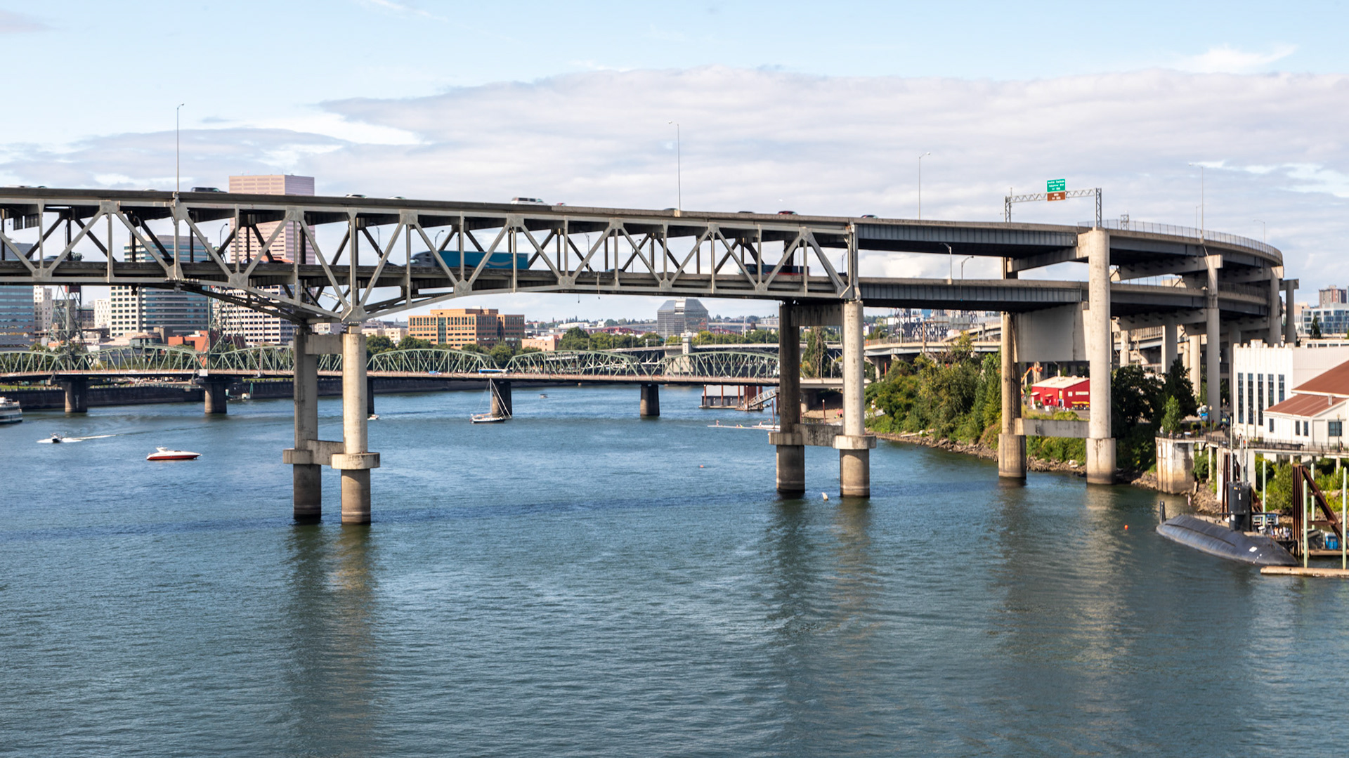 Some of Portland's many bridges over the Williamette River