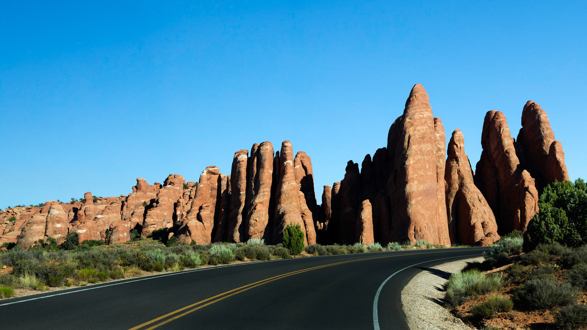 Along Arches Scenic Drive. Arches National Park