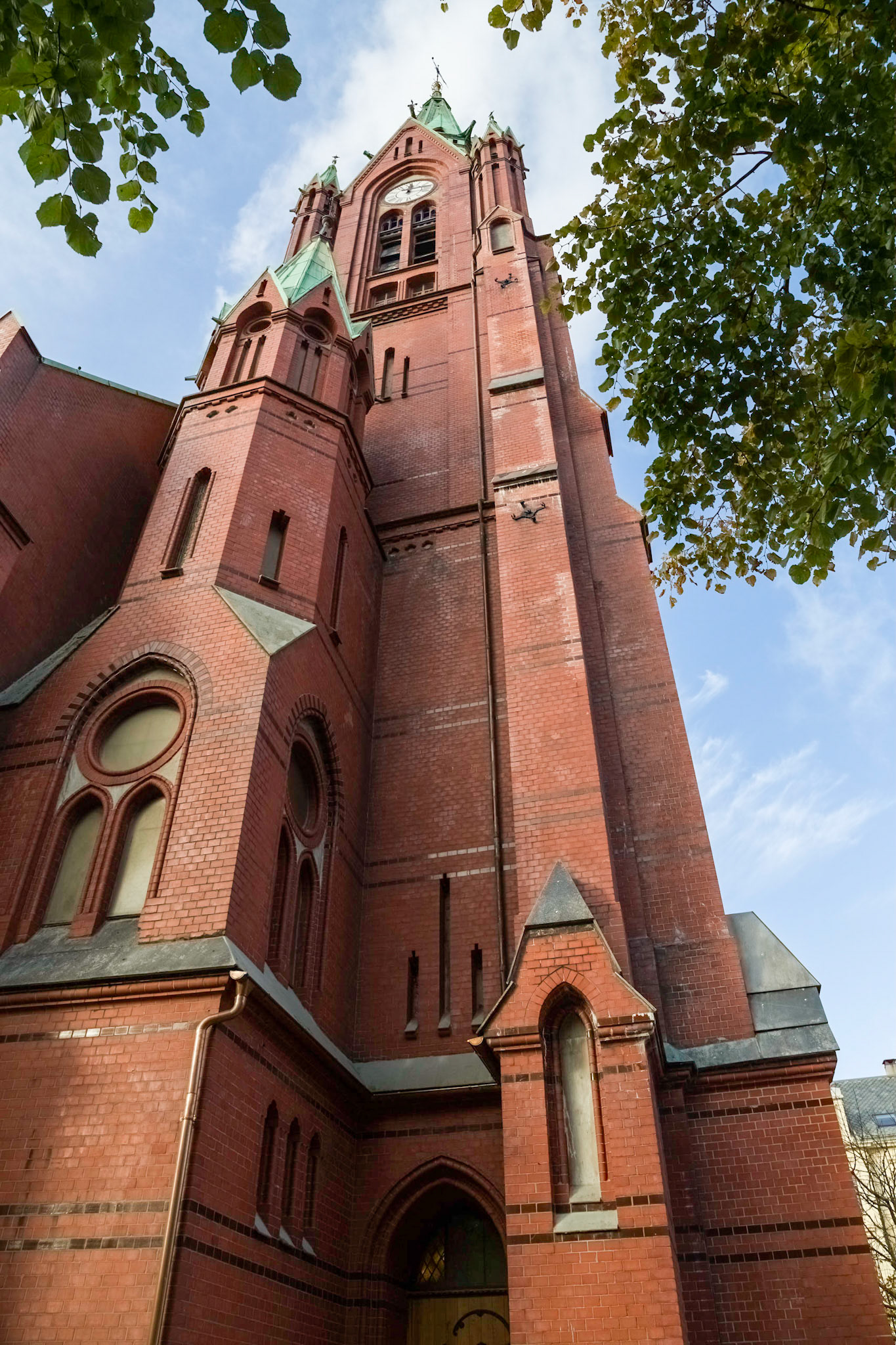 Johanneskirken. Large Catholic church made of brick.