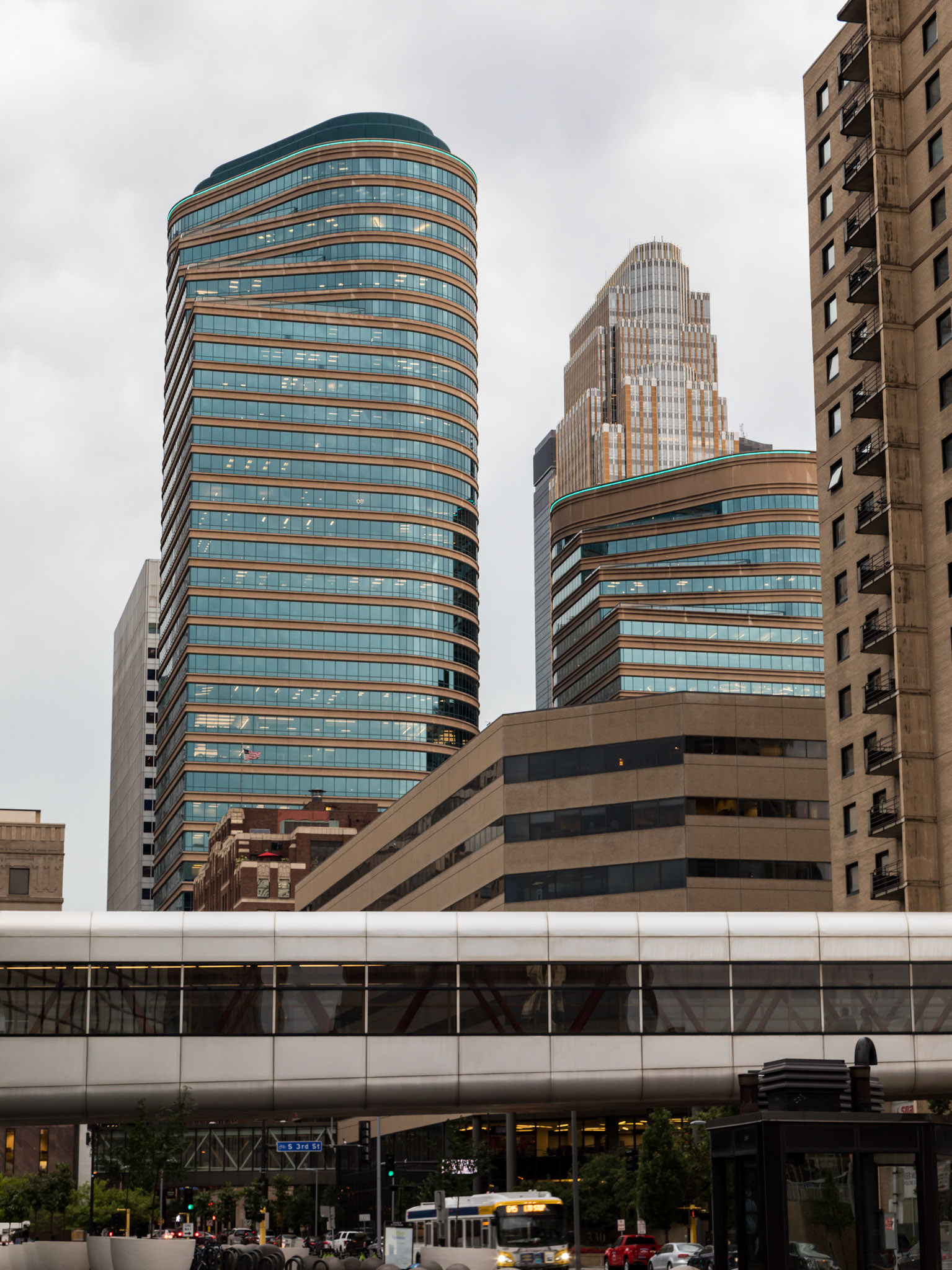 Downtown Buildings with a Skyway link