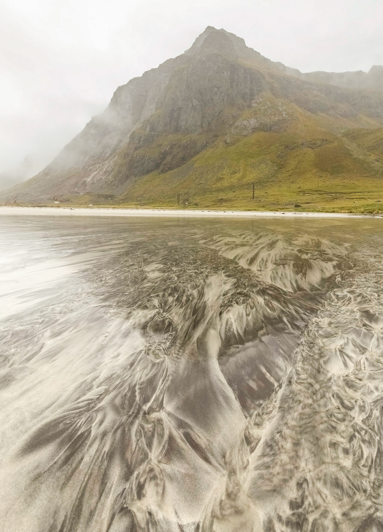 Skagsanden Beach, Flakstad. 5:12 pm.