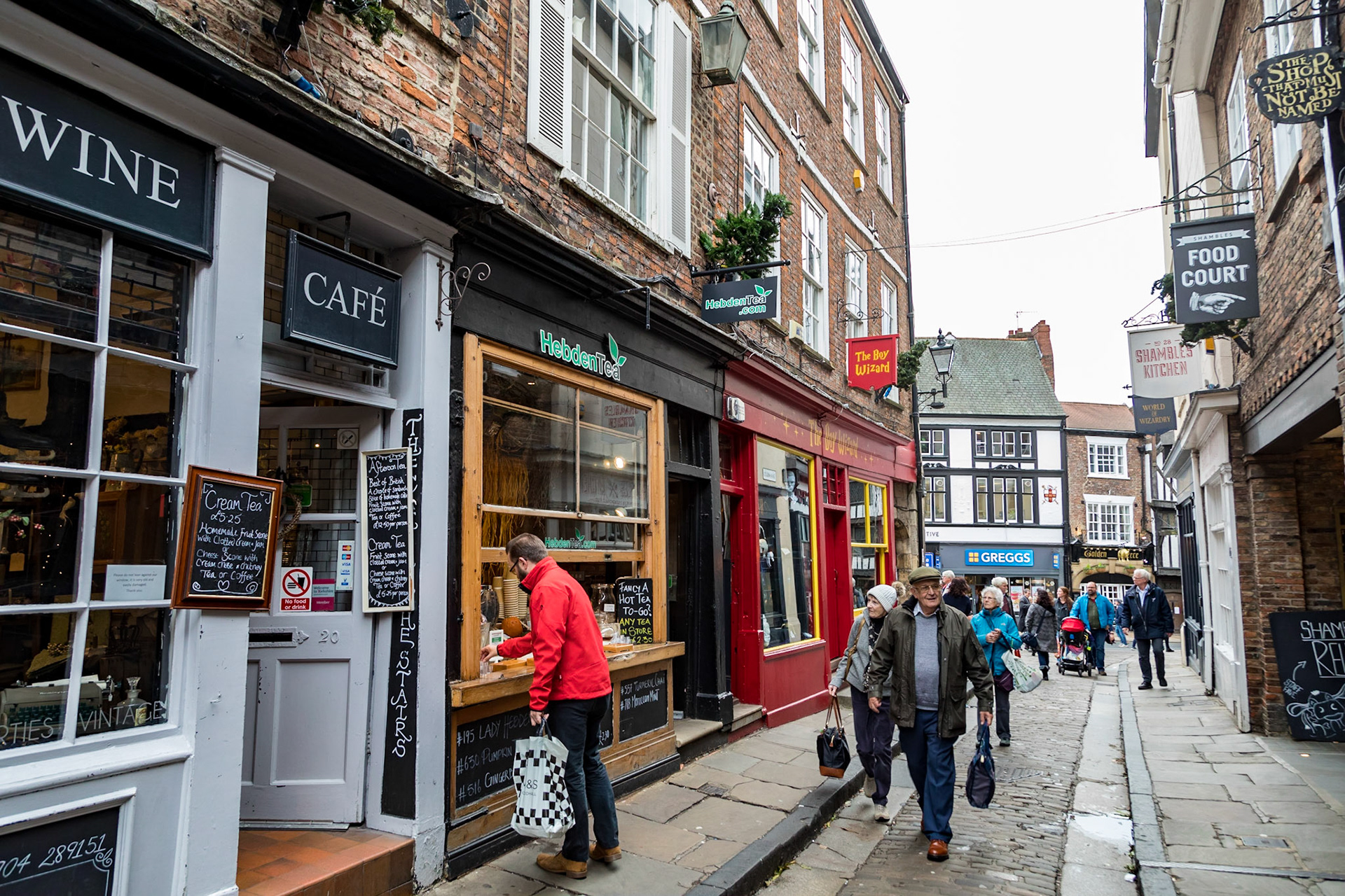 Shops along The Pavement
