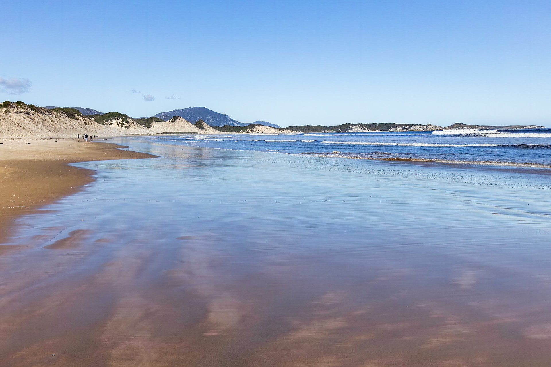 On Stephens Bay Beach; open to the Southern Ocean.
